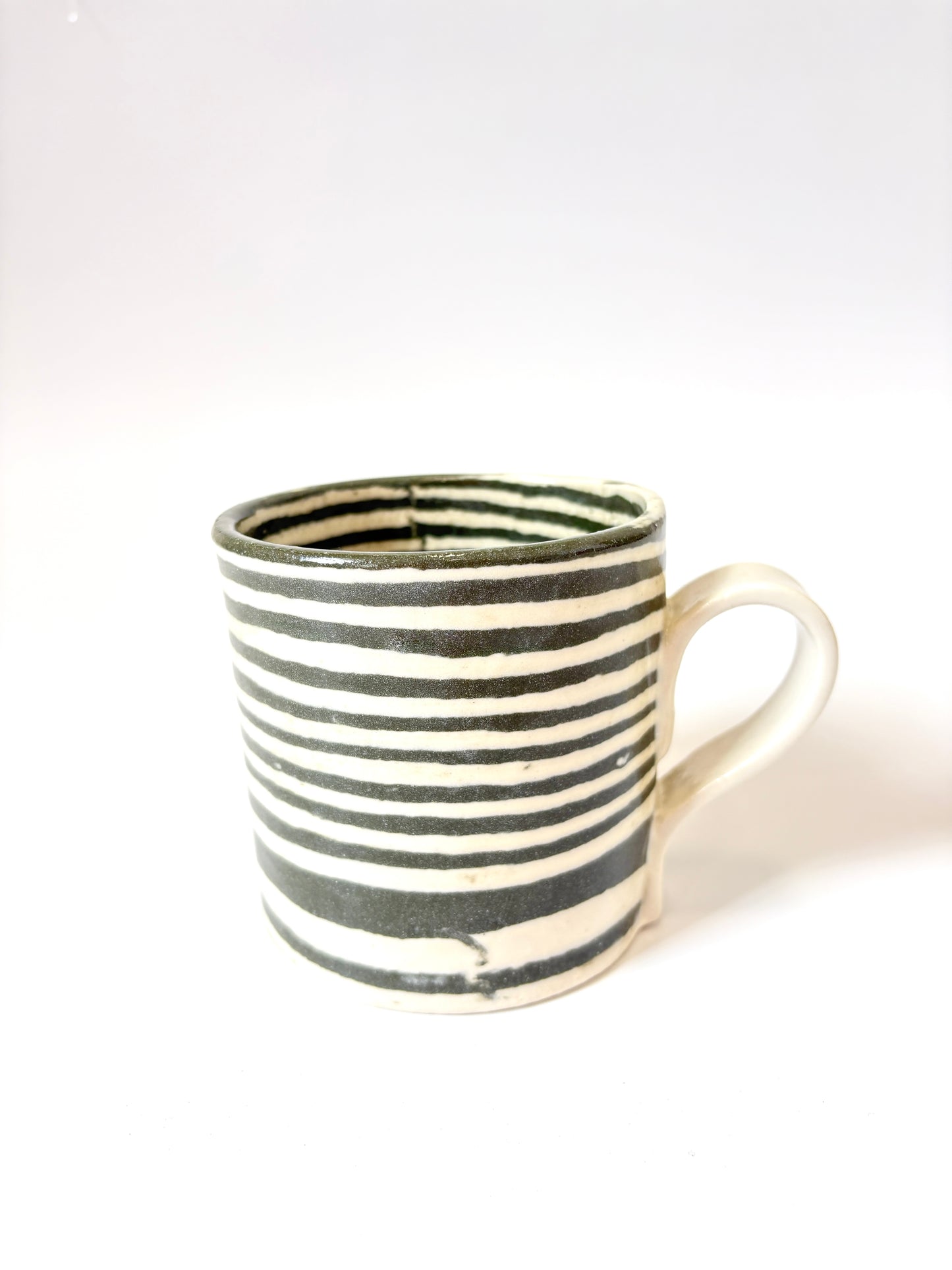 Ceramic Nerikomi Mug - Large - Dark Green