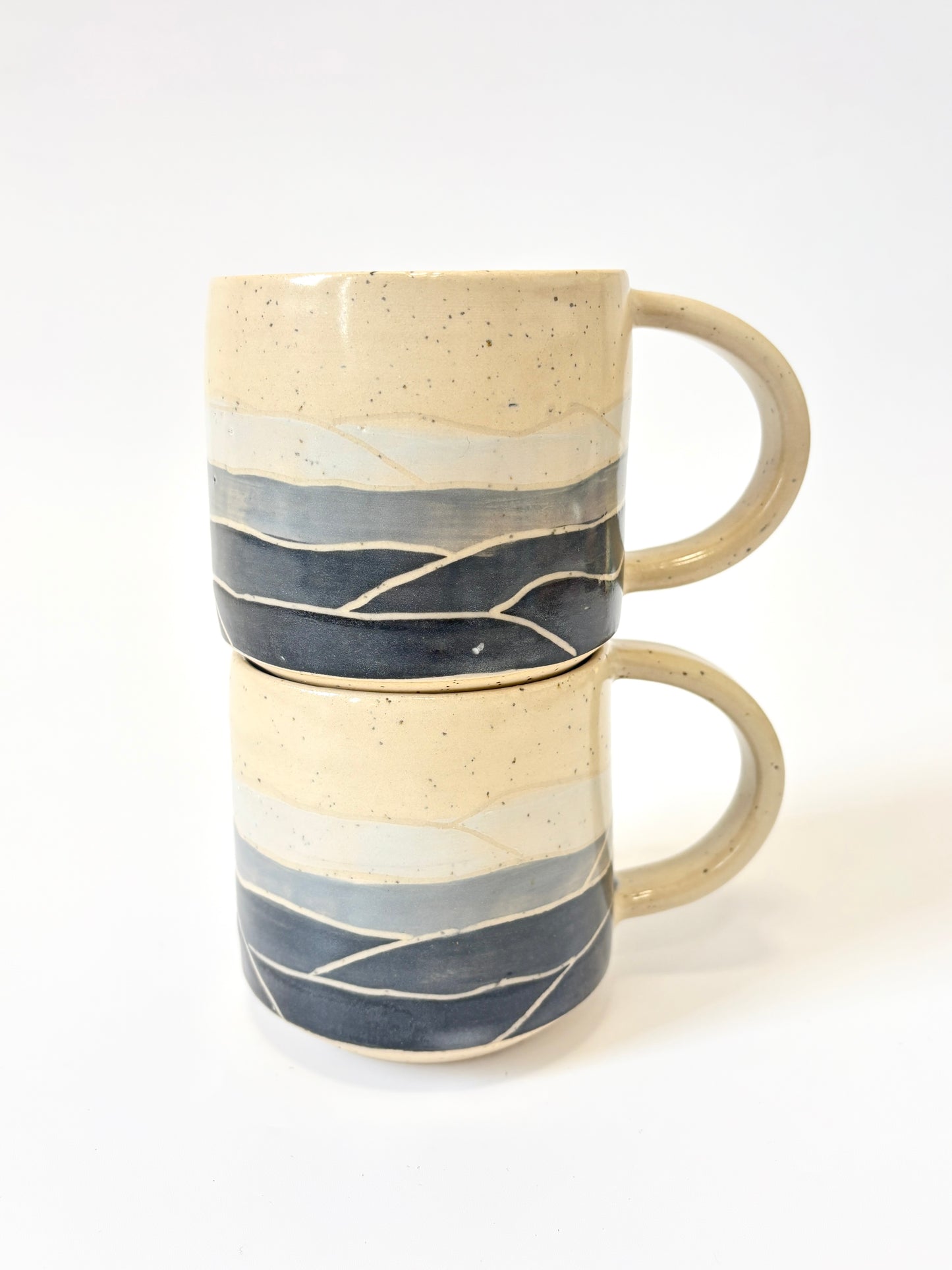 Ceramic Landscape Mug - Monochrome