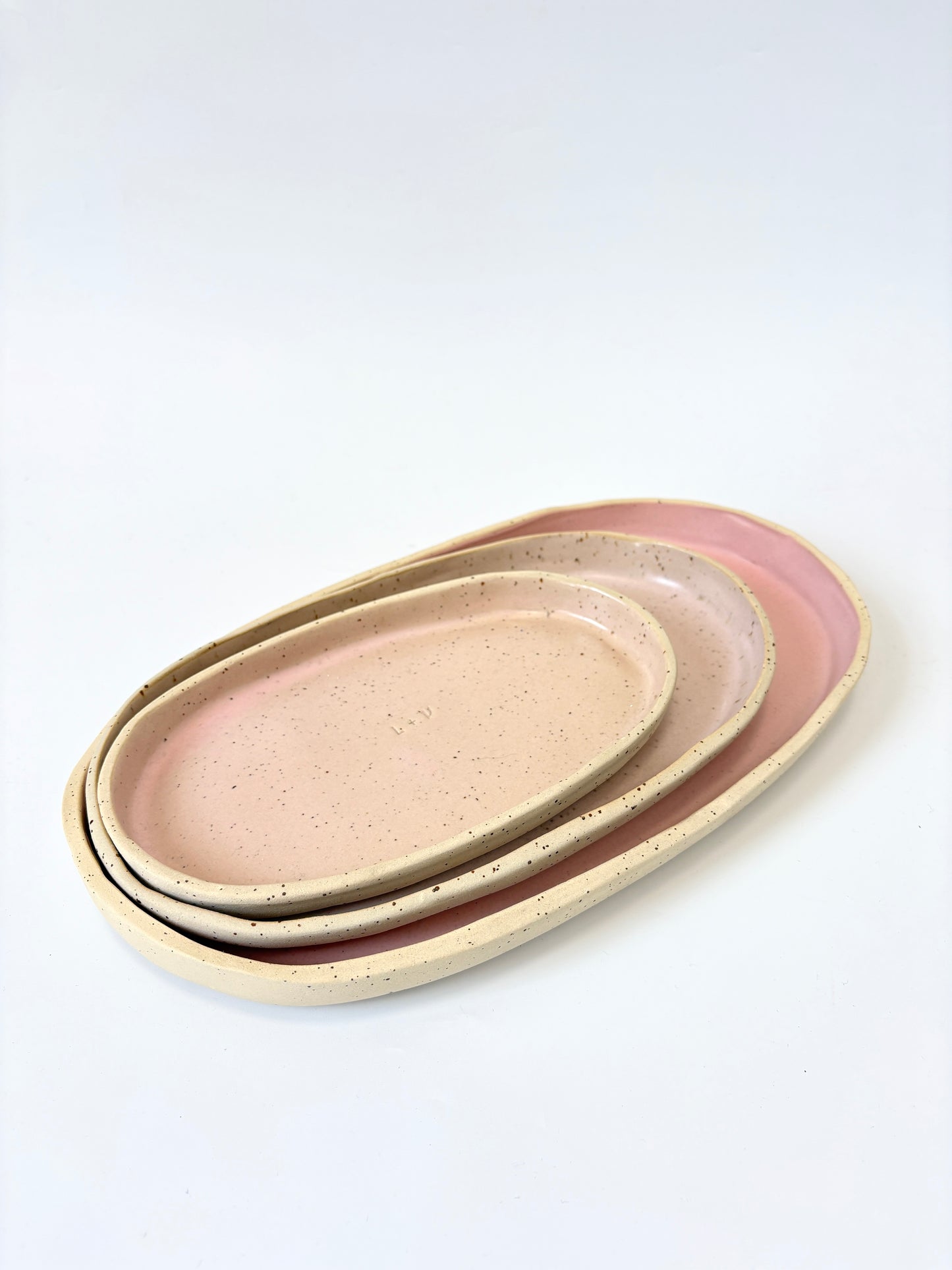 Ceramic Tray - Large - Pink