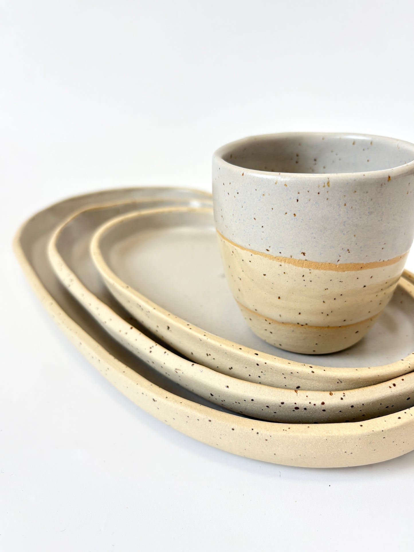 Ceramic Tray - Medium - Grey