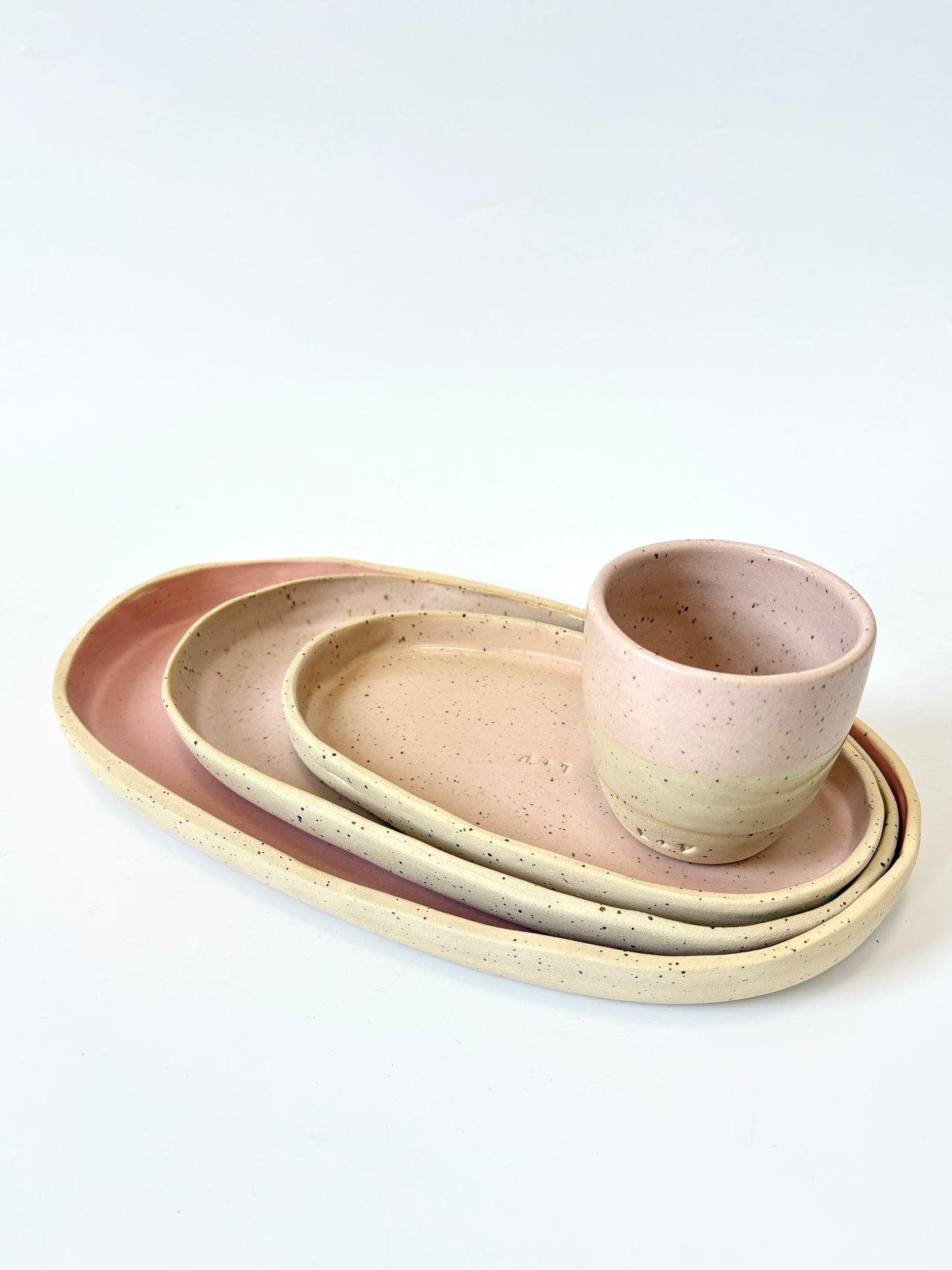 Ceramic Tray - Large - Pink
