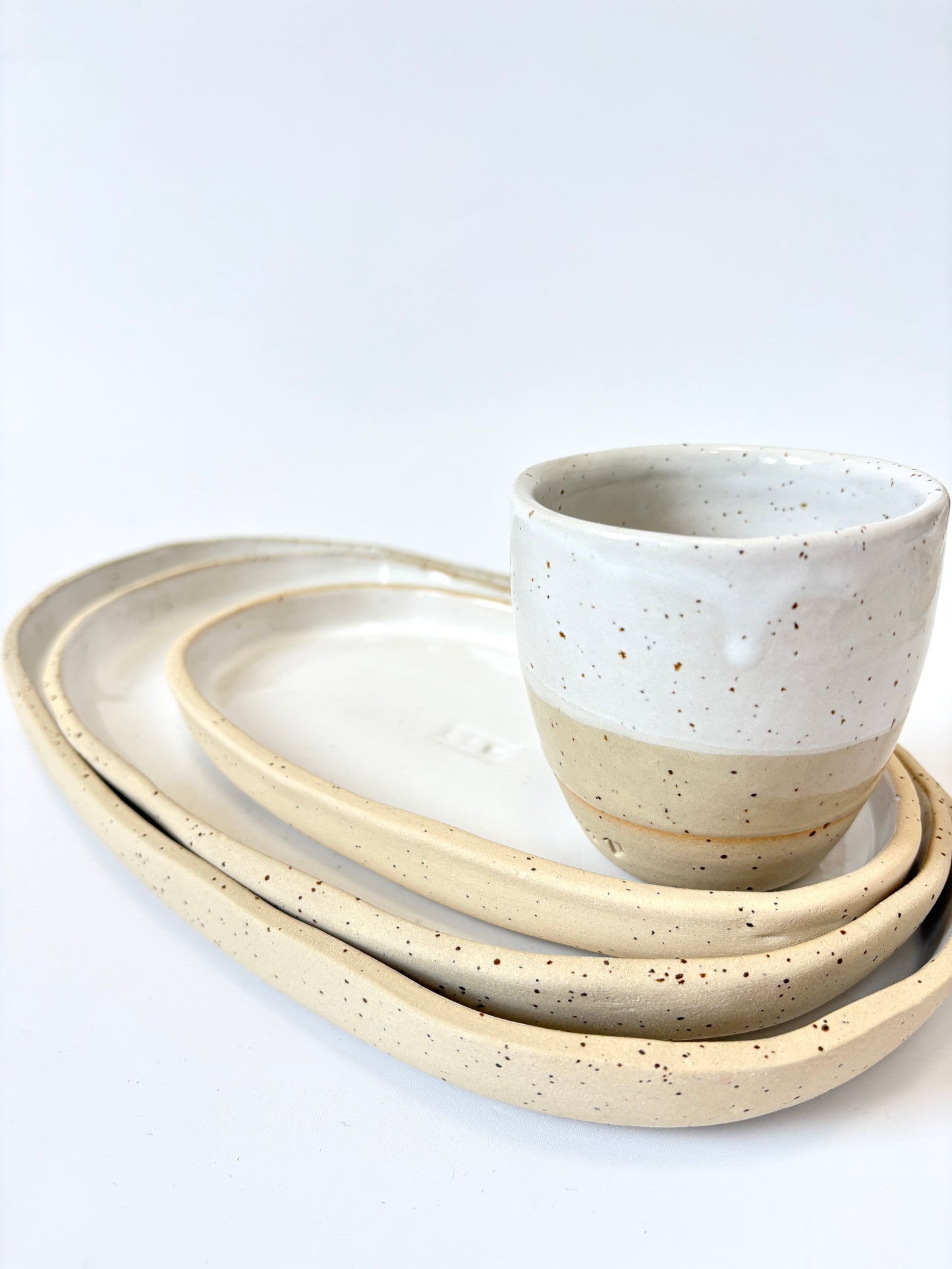 Ceramic Tray - Large - White