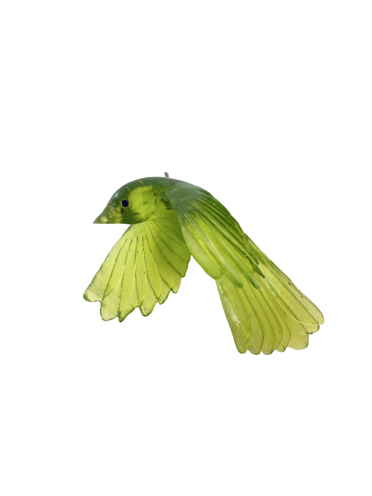 Fantail / Pīwakawaka #2 (Wings Down) - Lime