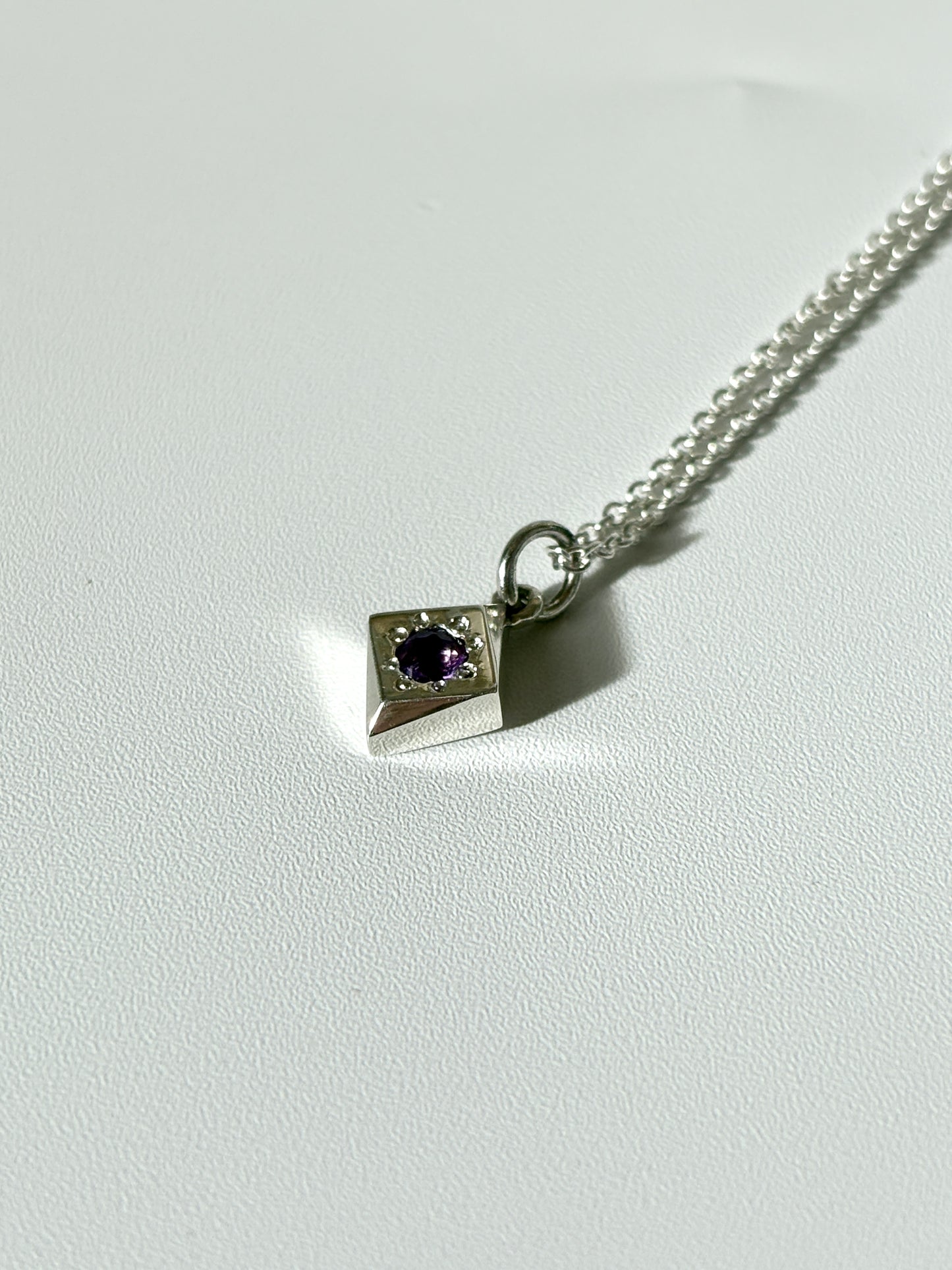 Daisy Cluster Amethyst Necklace