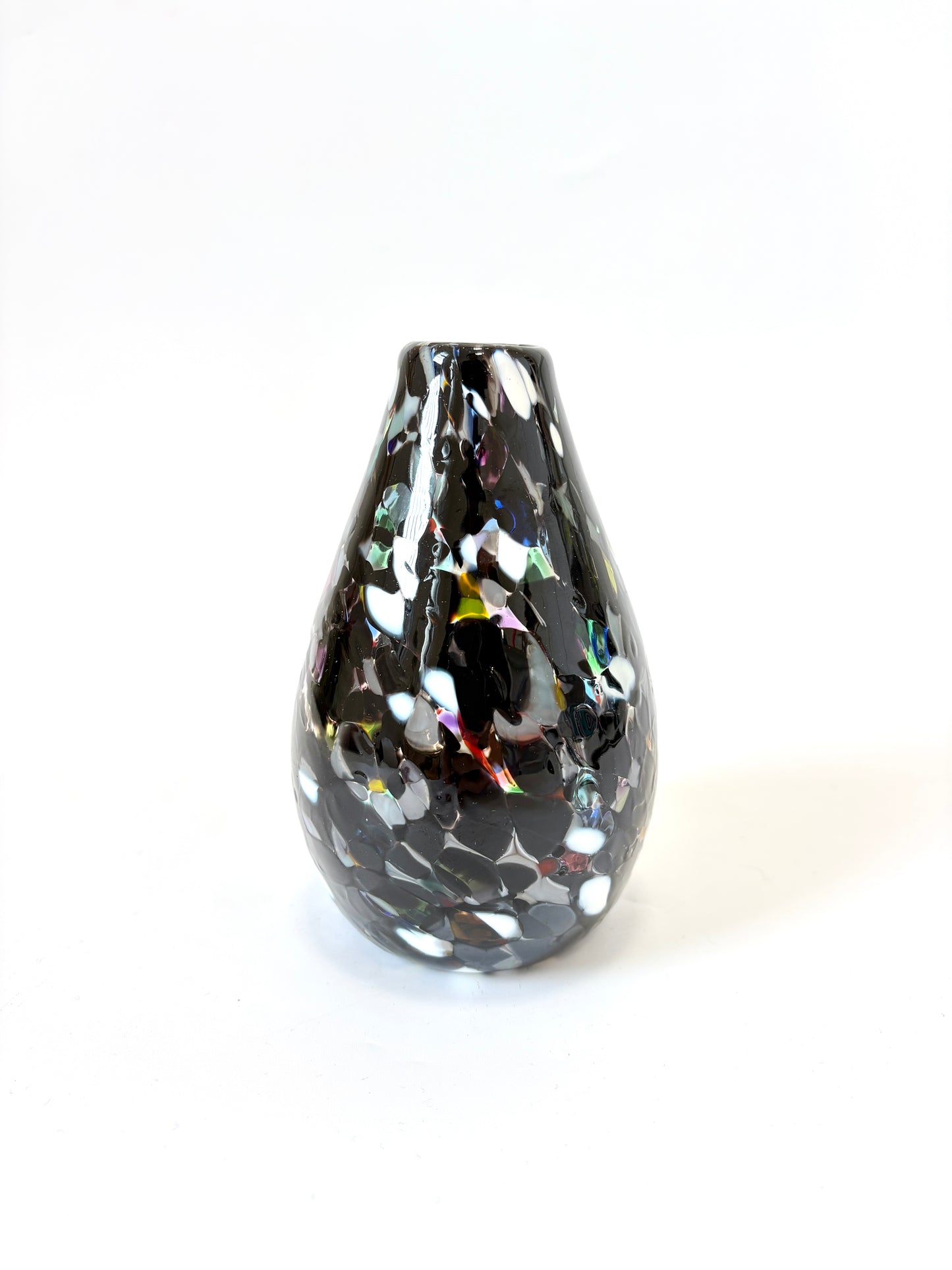 Handblown Glass Diffuser/Vase - Black & White