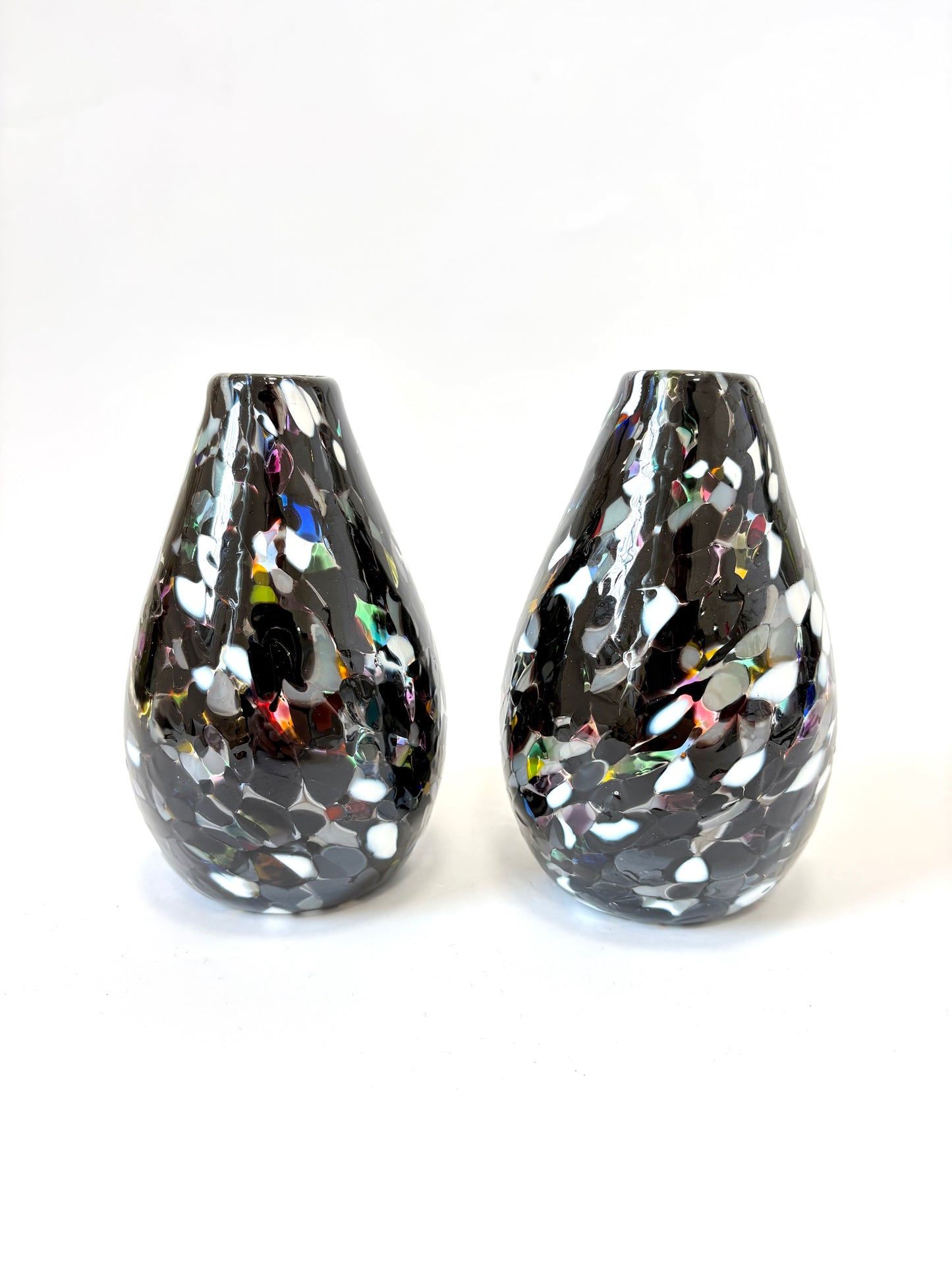 Handblown Glass Diffuser/Vase - Black & White