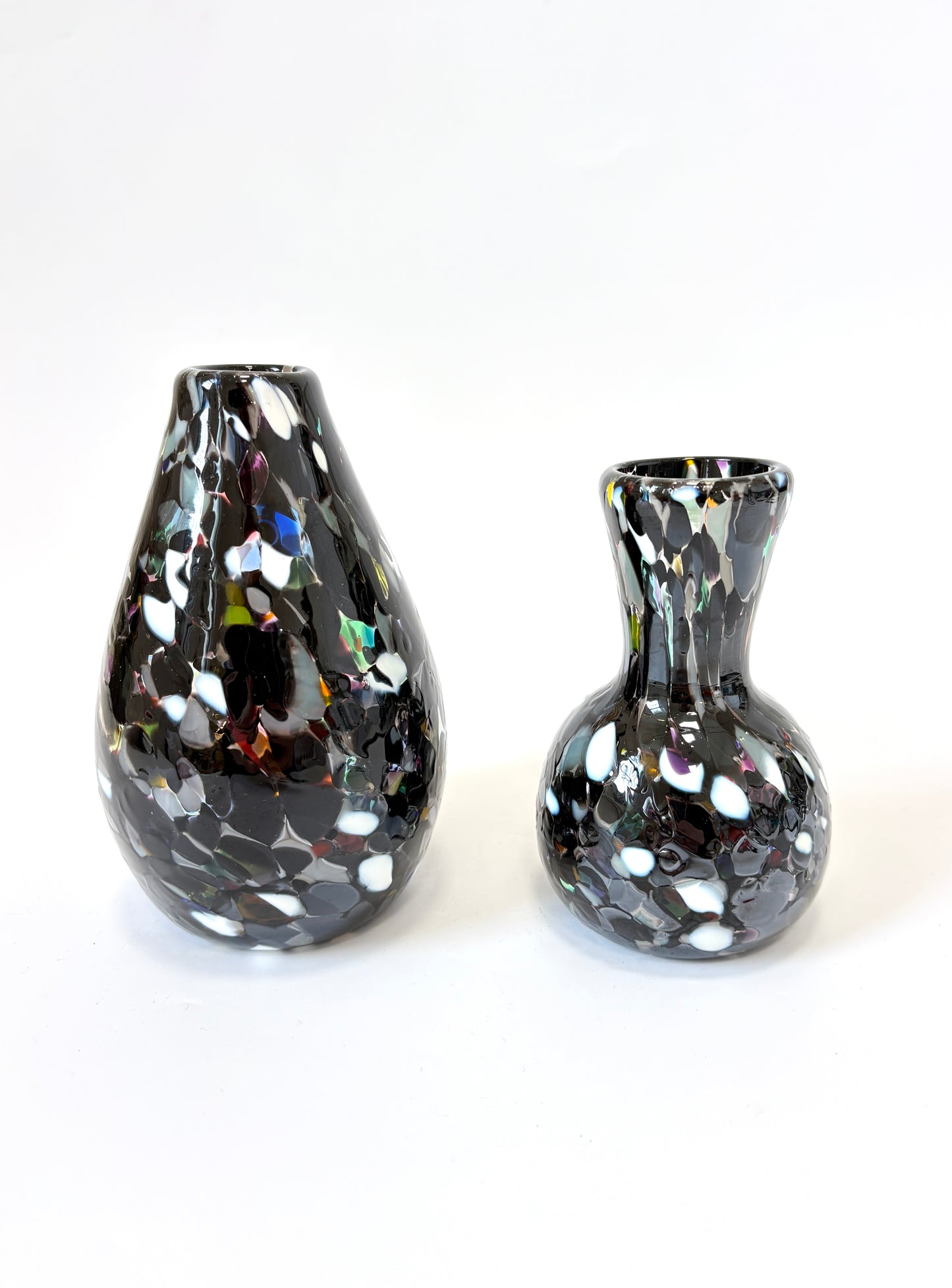 Handblown Glass Diffuser/Vase - Black & White