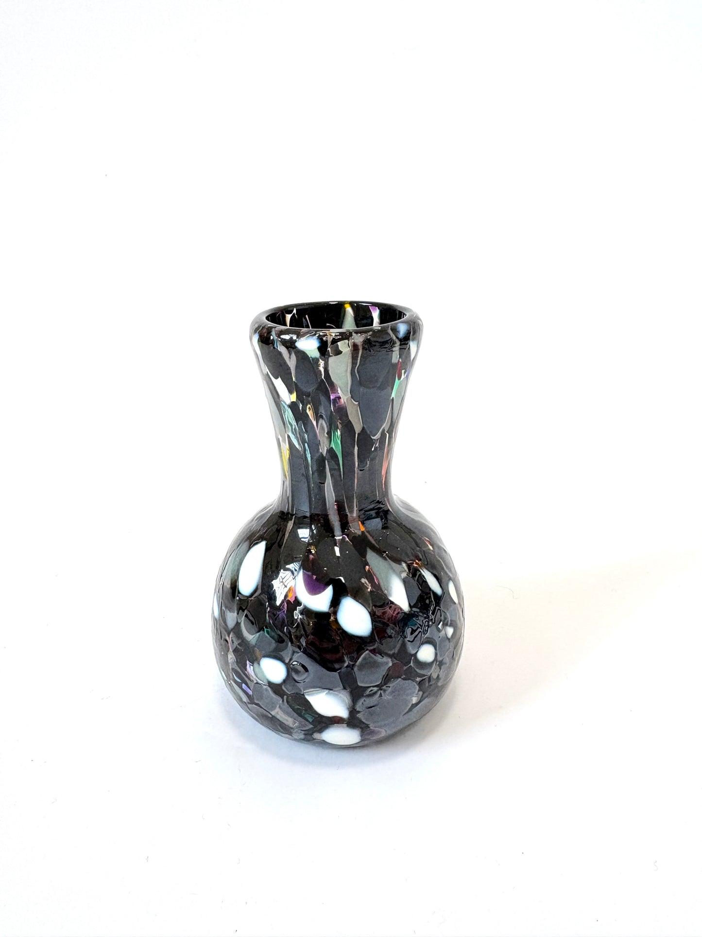 Handblown Glass Diffuser/Vase - Black & White