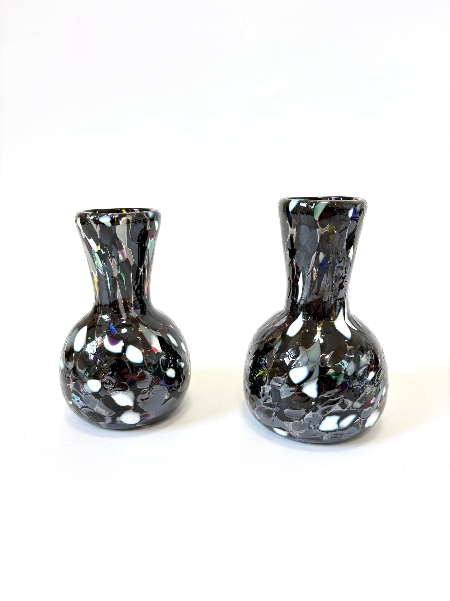 Handblown Glass Diffuser/Vase - Black & White