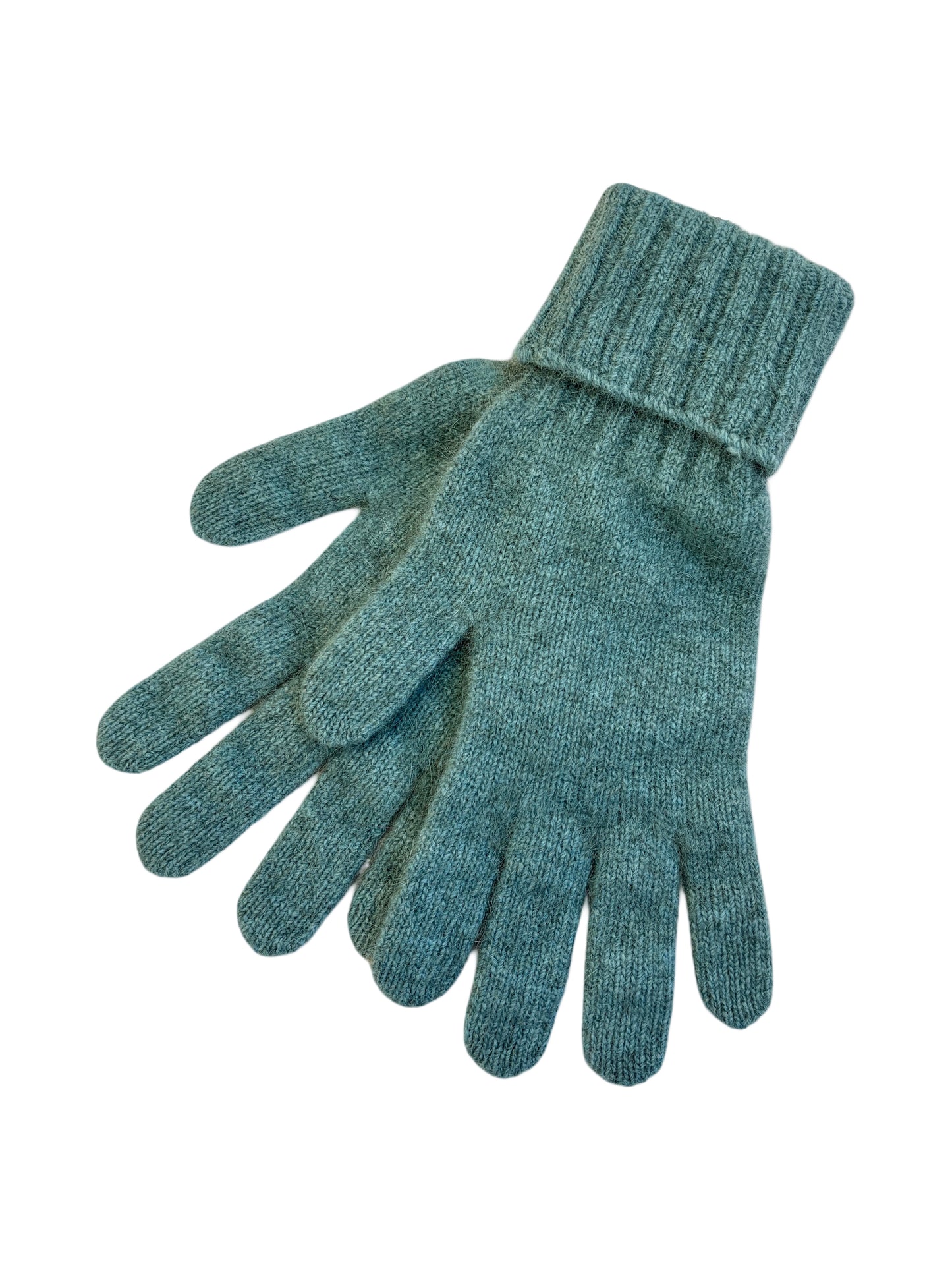 Possum Merino Turn Back Gloves - Sage