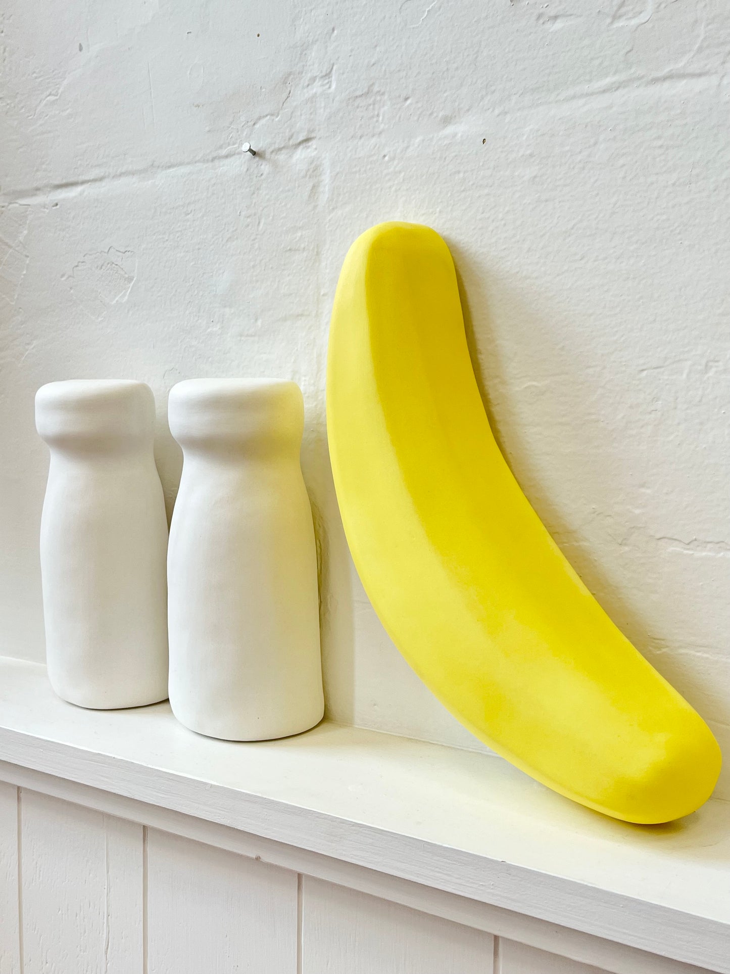 Porcelain "Banana" lolly artwork by Simon Lewis Wards
