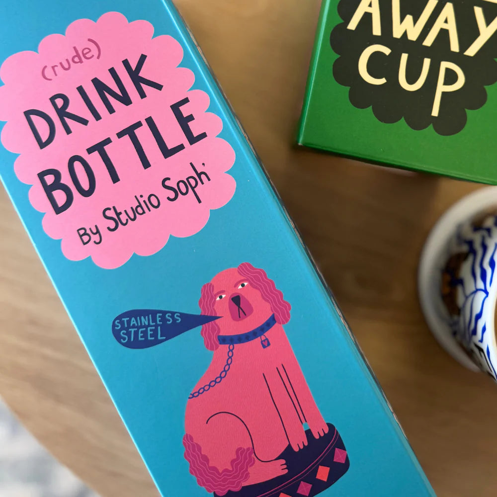 "Thirsty Bitch" Illustrated 1L Drink Bottle by Studio Soph