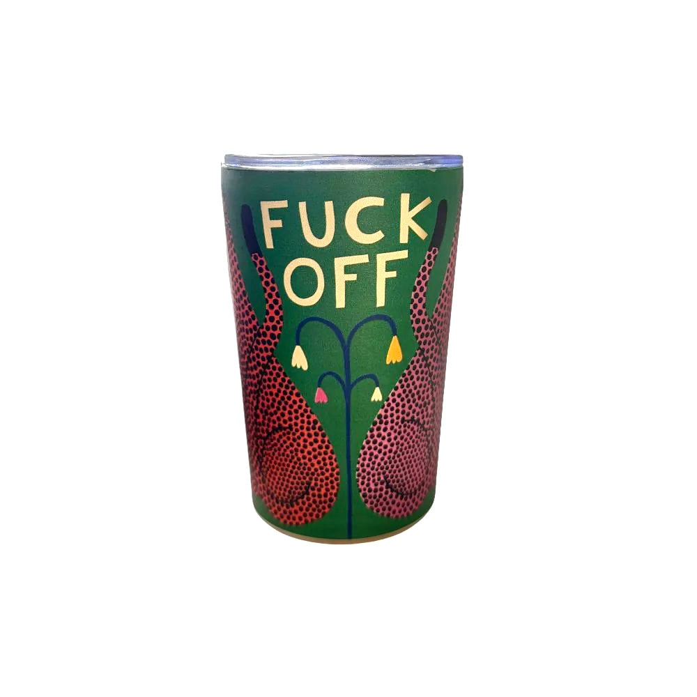 "Fuck Off" Illustrated Takeaway Cup by Studio Soph