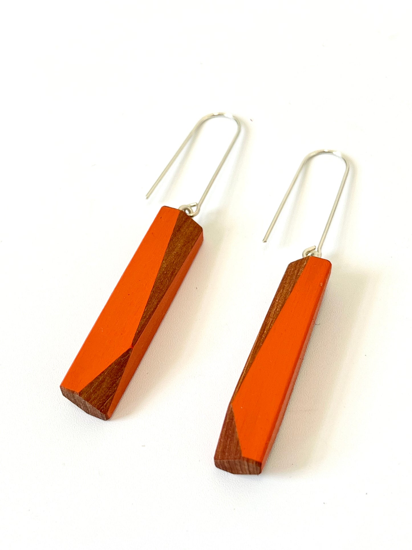 Rod Earrings - Orange