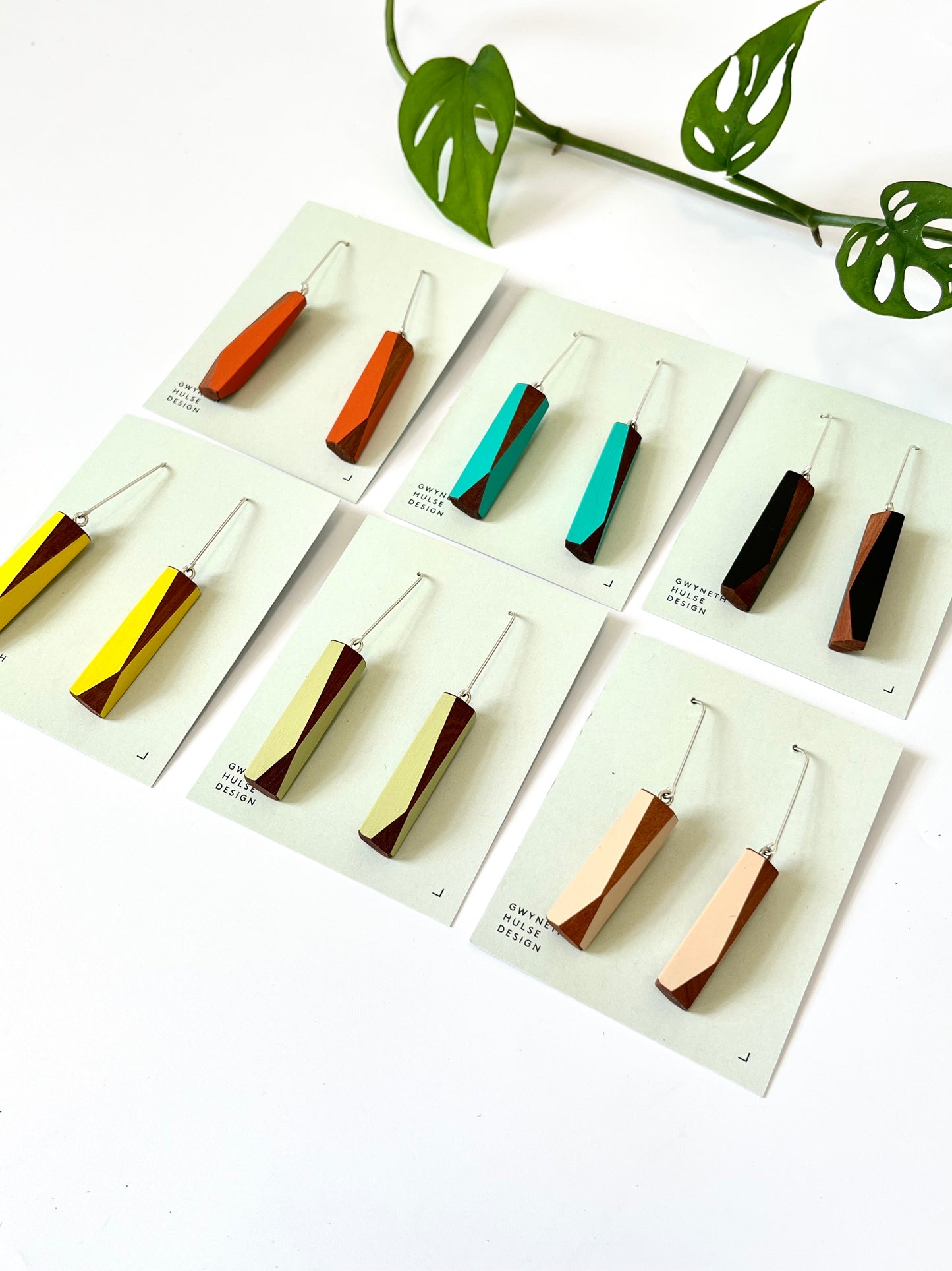 Rod Earrings - Orange