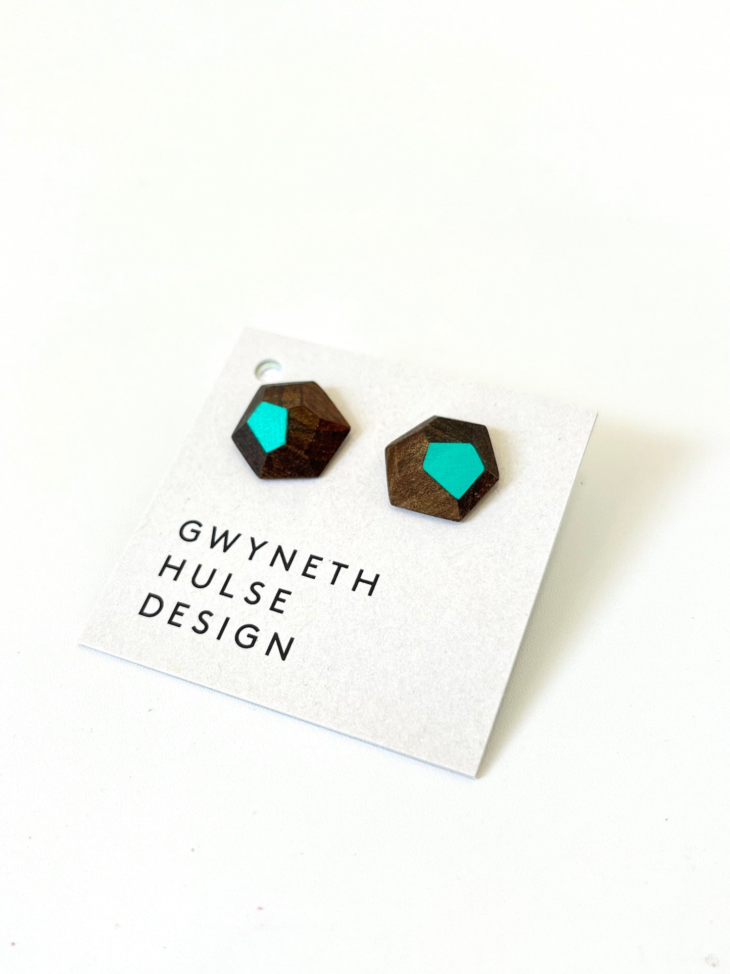 Faceted Earrings - Turquoise