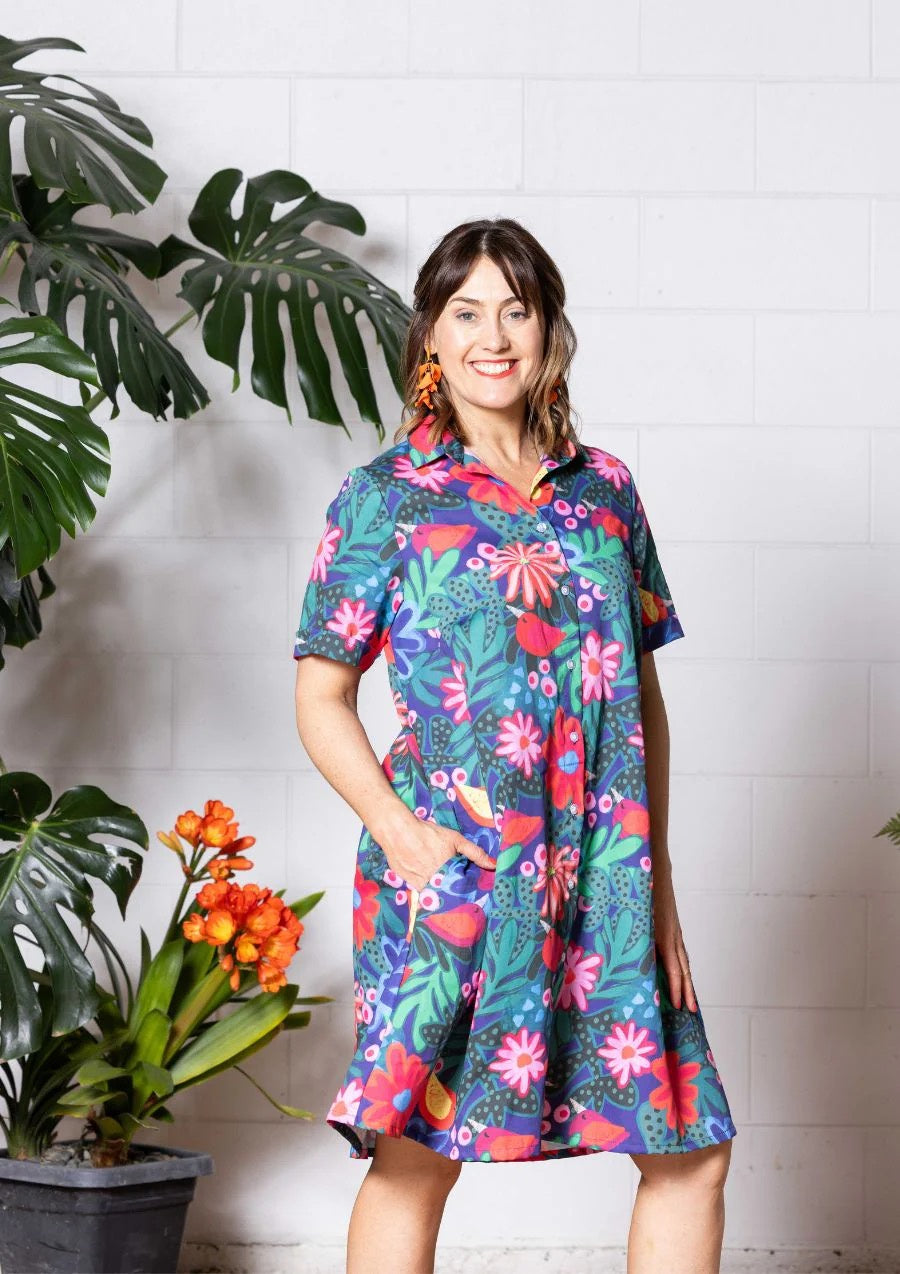 Jolie Shirt Dress - Wilderness