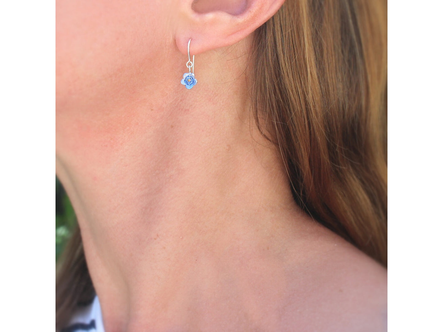 Forget Me Not Flower Drop Earrings