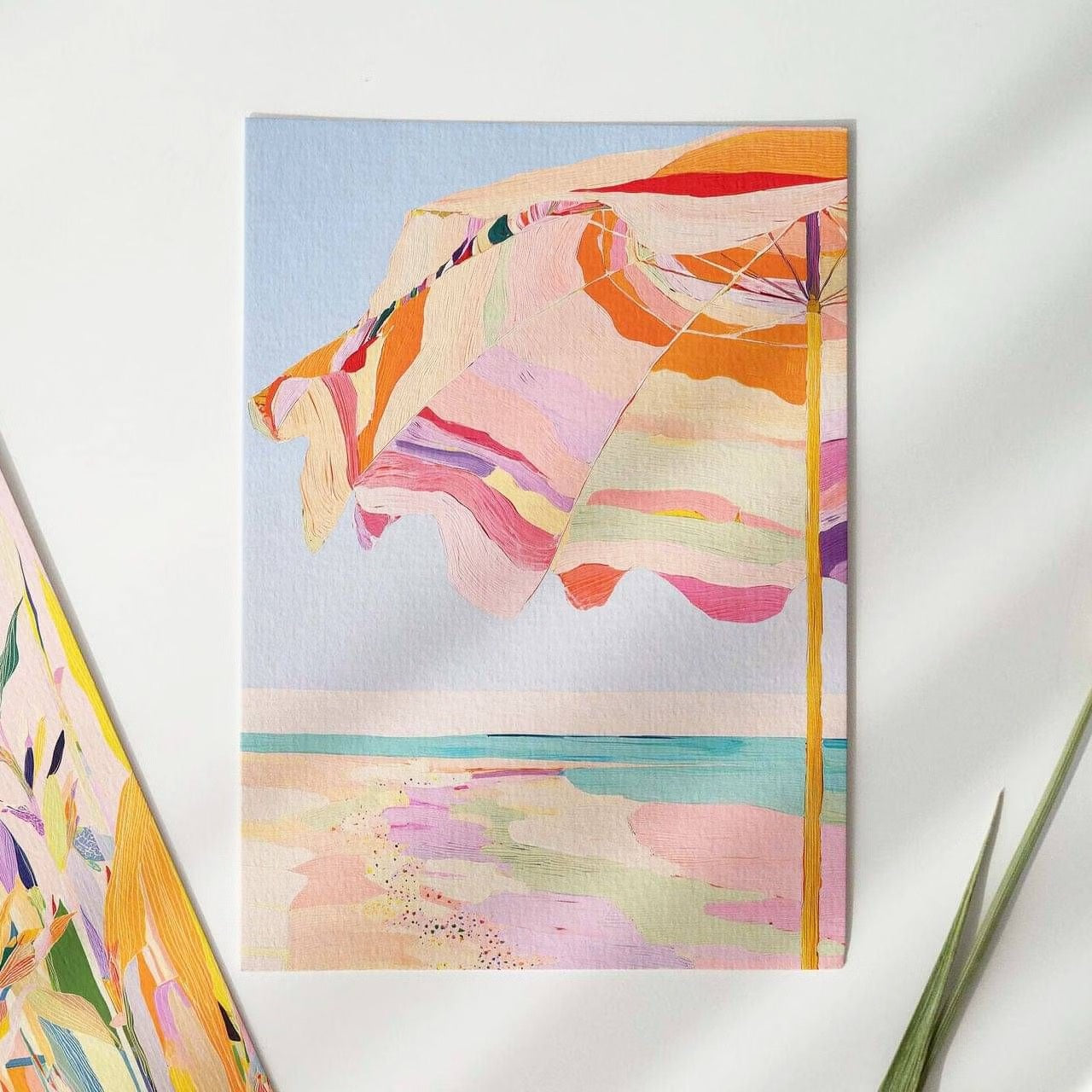 "Beach Umbrella" Greeting Card