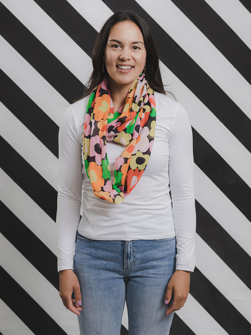 Flower Pop Infinity Scarf