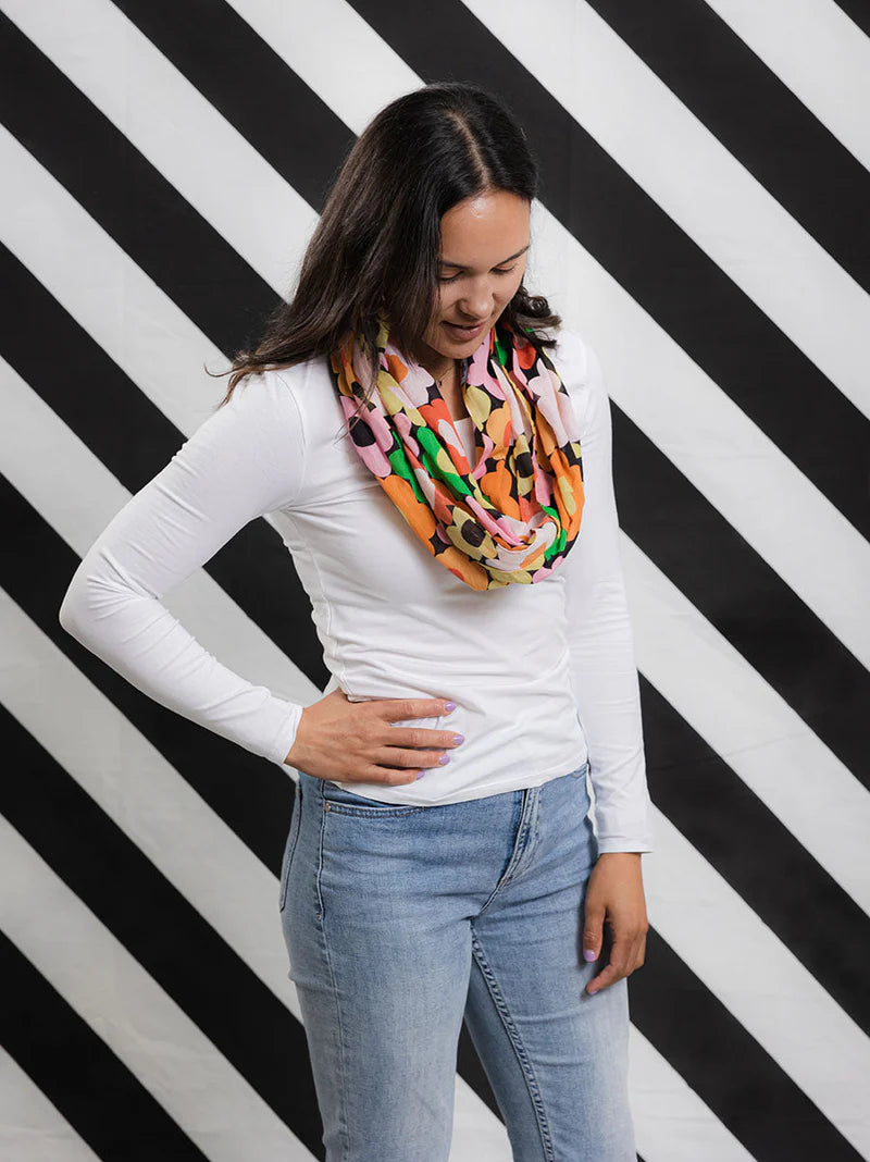 Flower Pop Infinity Scarf