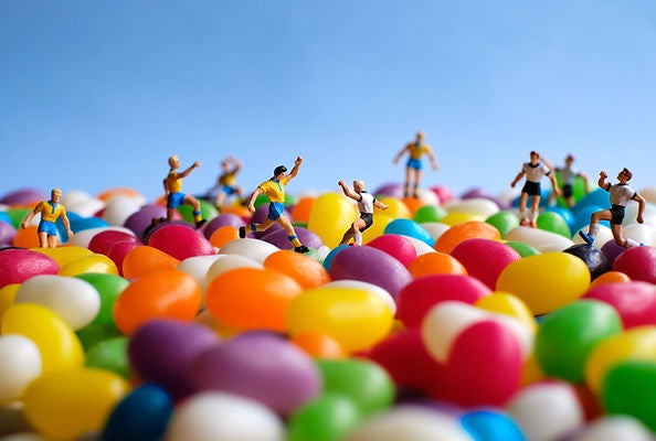 "Jellybean Football" Print by Adam Popovic