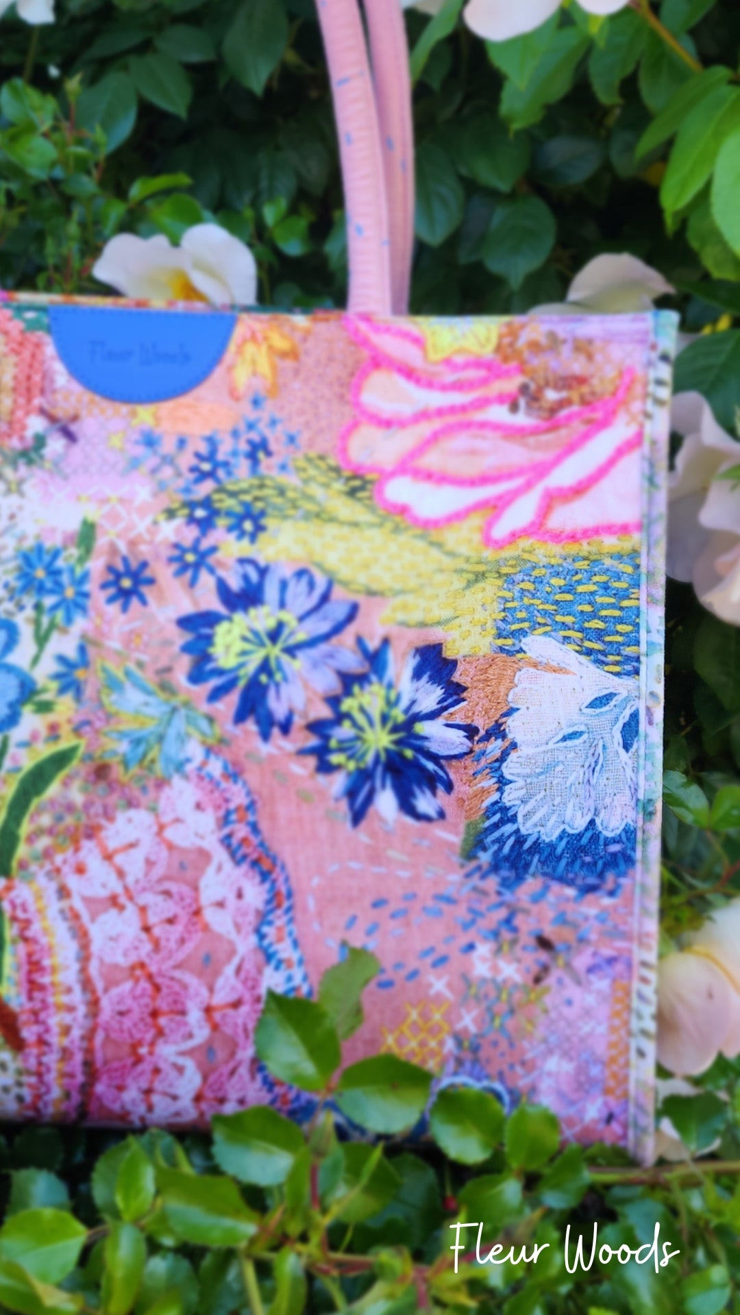 'Meadow' Boxy Tote by Fleur Woods