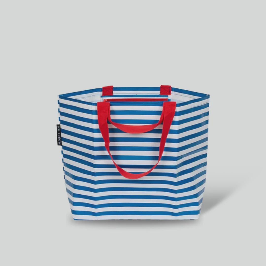Medium Tote Bag - Breton Stripe