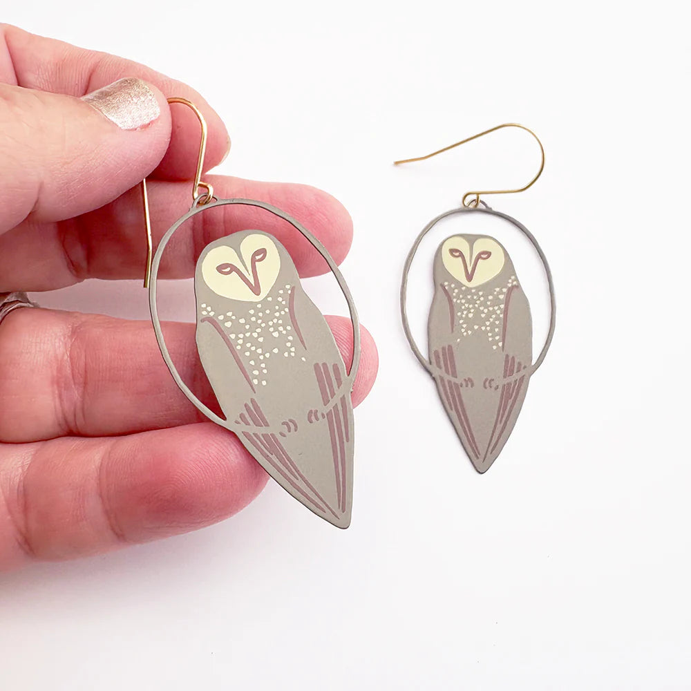 Midi Masked Owl Earrings
