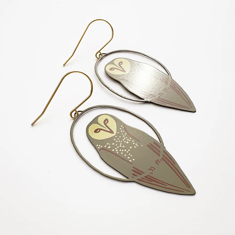 Midi Masked Owl Earrings
