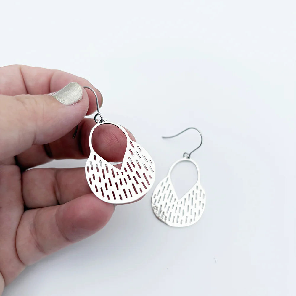 Mini Callisia Earrings in Silver