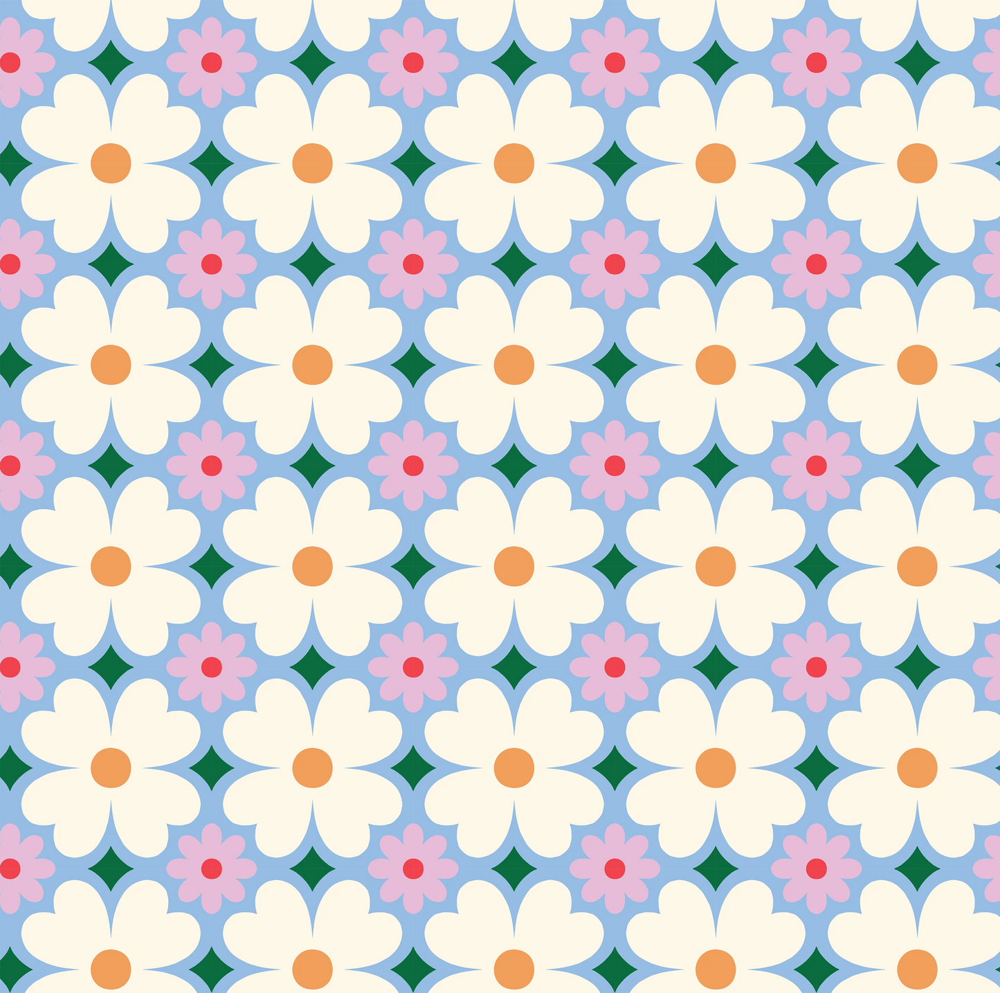 Mini Zip Pouch - Daisy