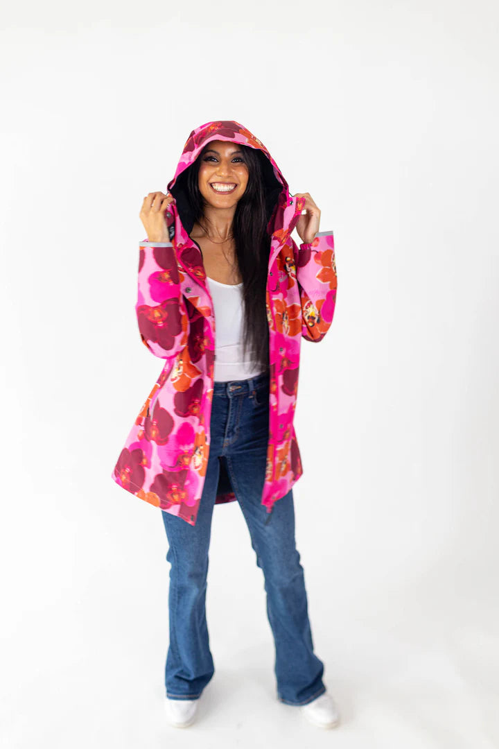 Orquidea Mesh-Lined Raincoat