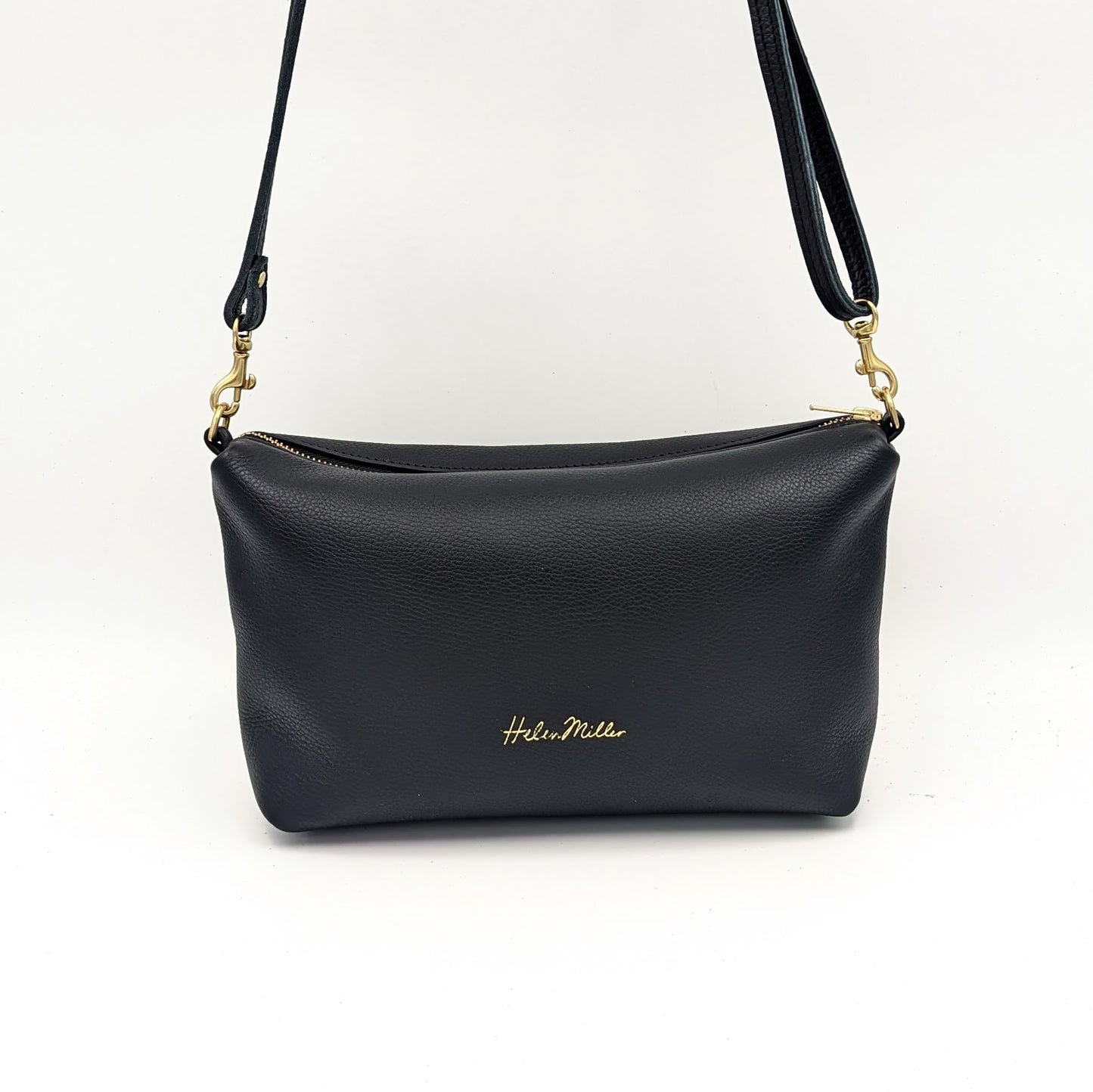 Straight Top Pouch - Black with Prickly Pals Lining