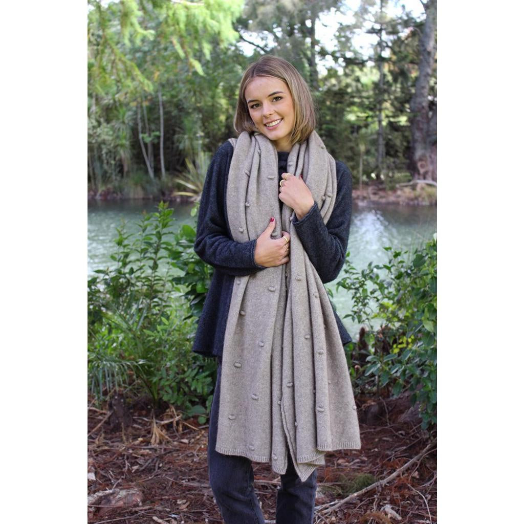 Possum Merino Bobble Wrap - Natural