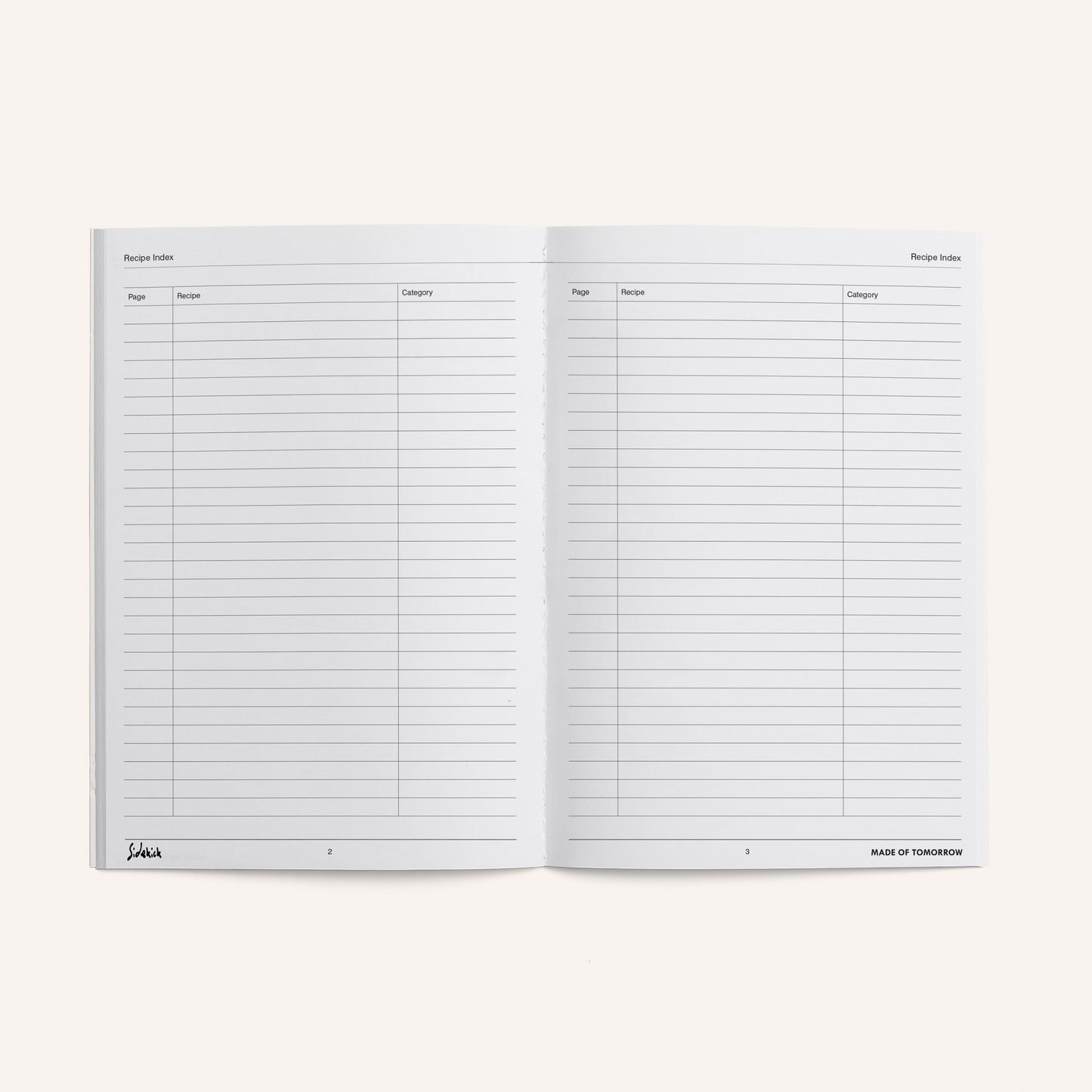 Recipe Book - Journal by Made of Tomorrow