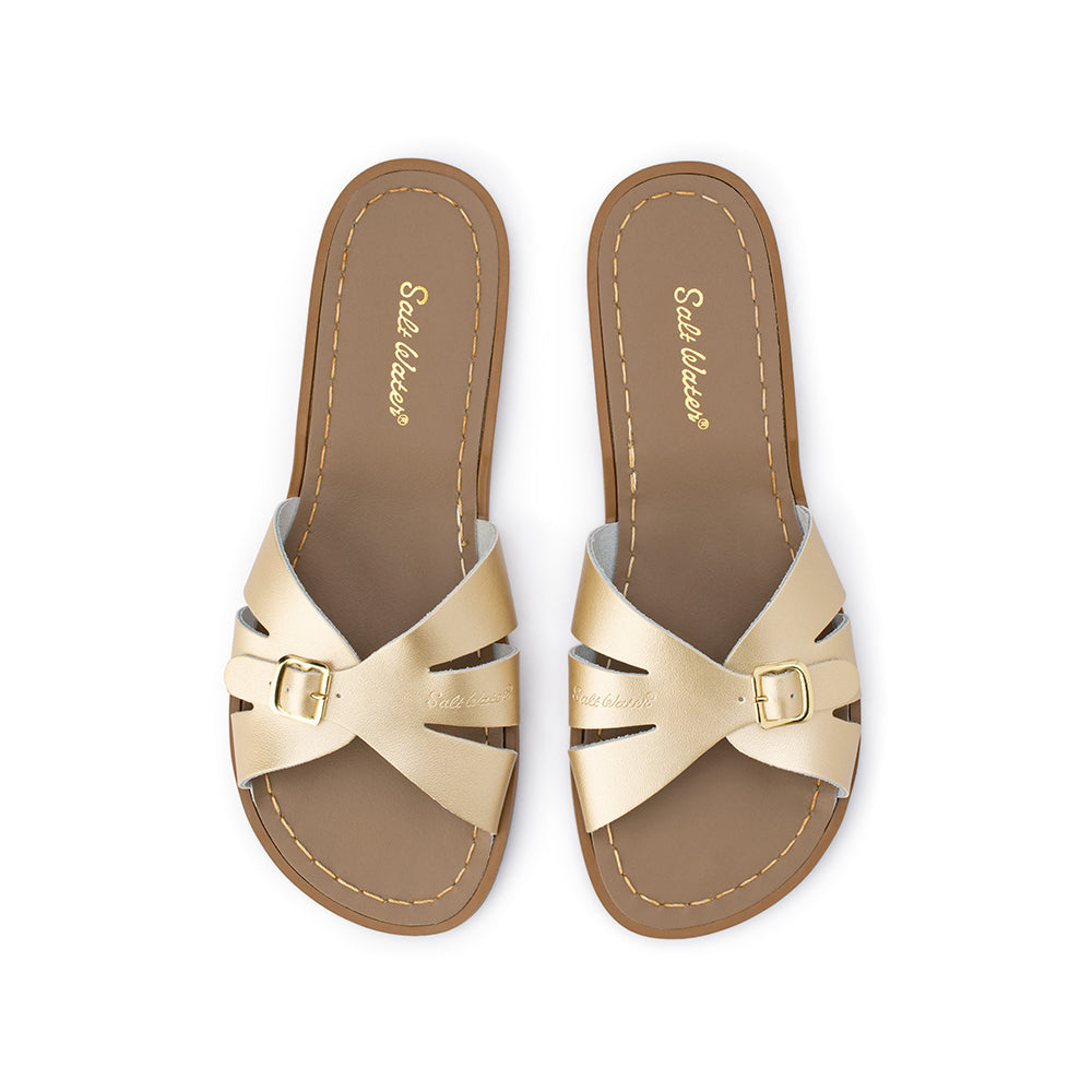 Saltwater "Classic" Slide Sandals - Gold