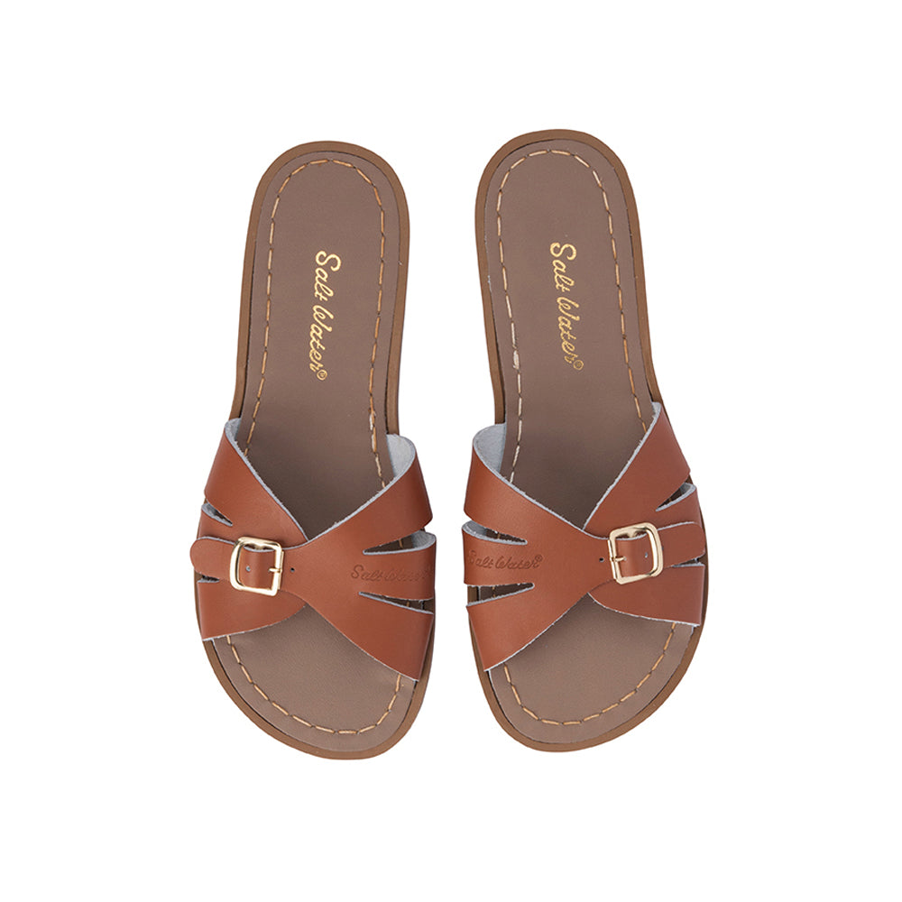 Saltwater "Classic" Slide Sandals - Tan