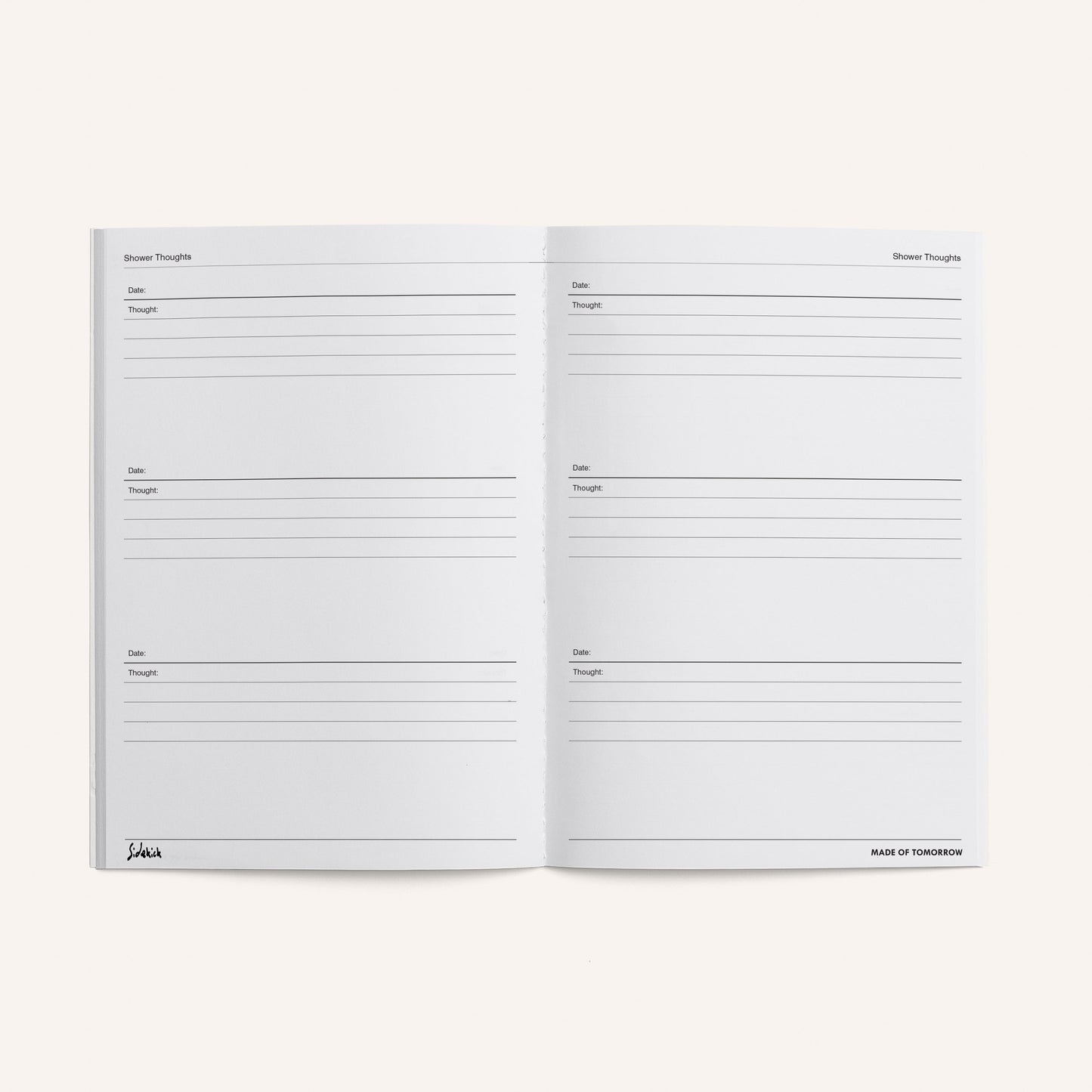 Shower Thoughts - Journal by Made of Tomorrow