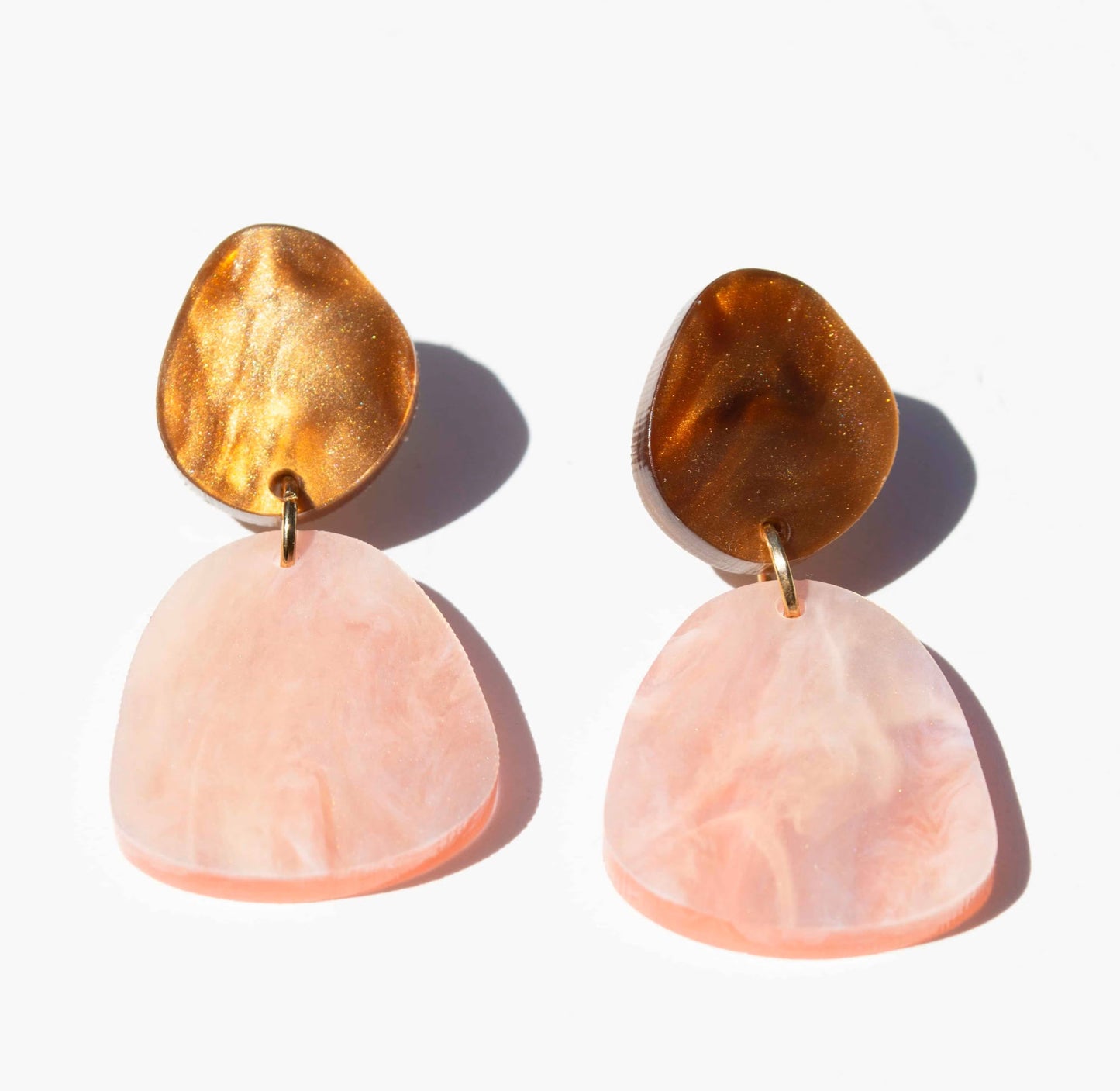 Willow Earrings - Blush / Amber