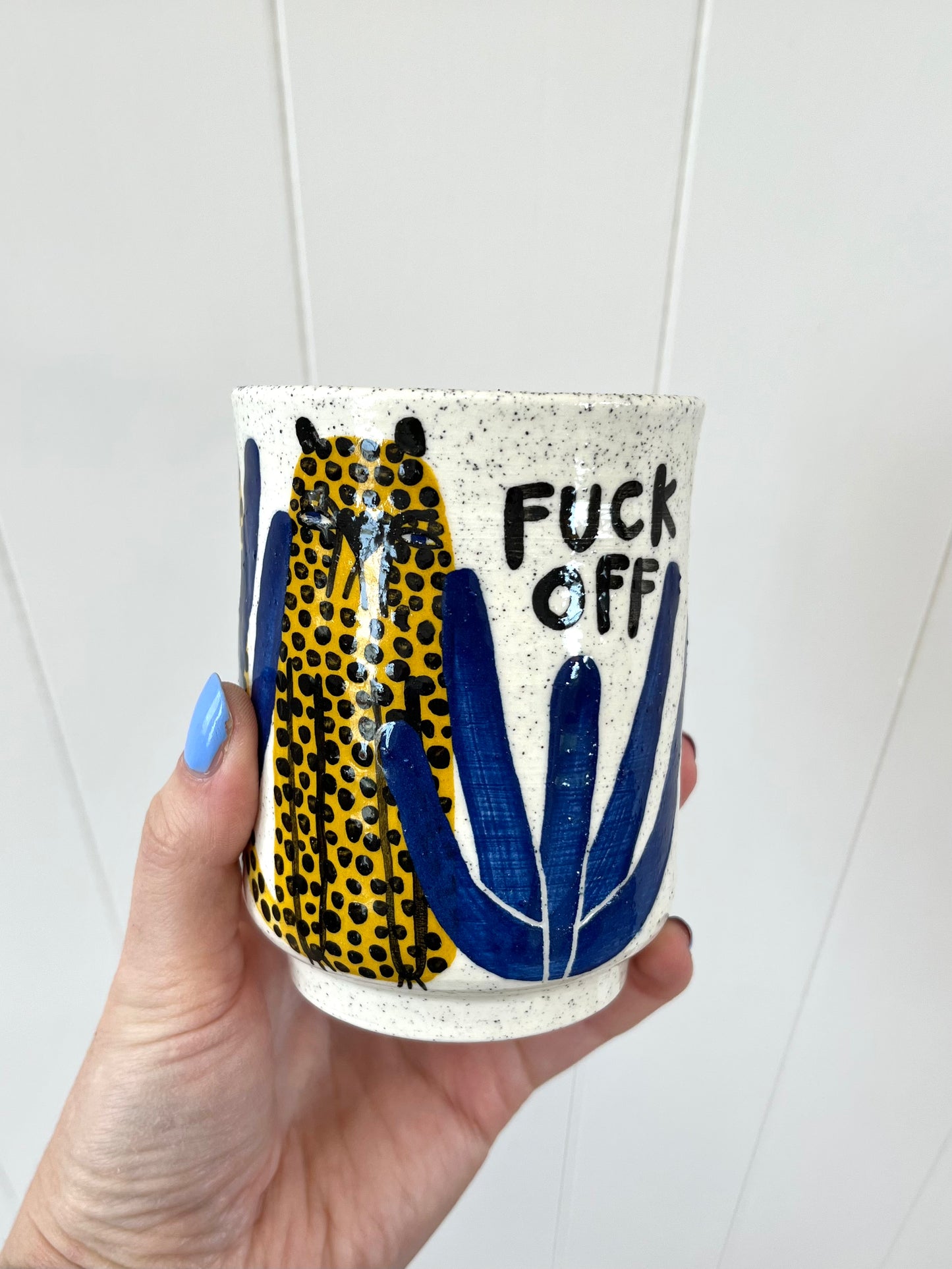 Ceramic Cup by Studio Soph - "FUCK OFF"