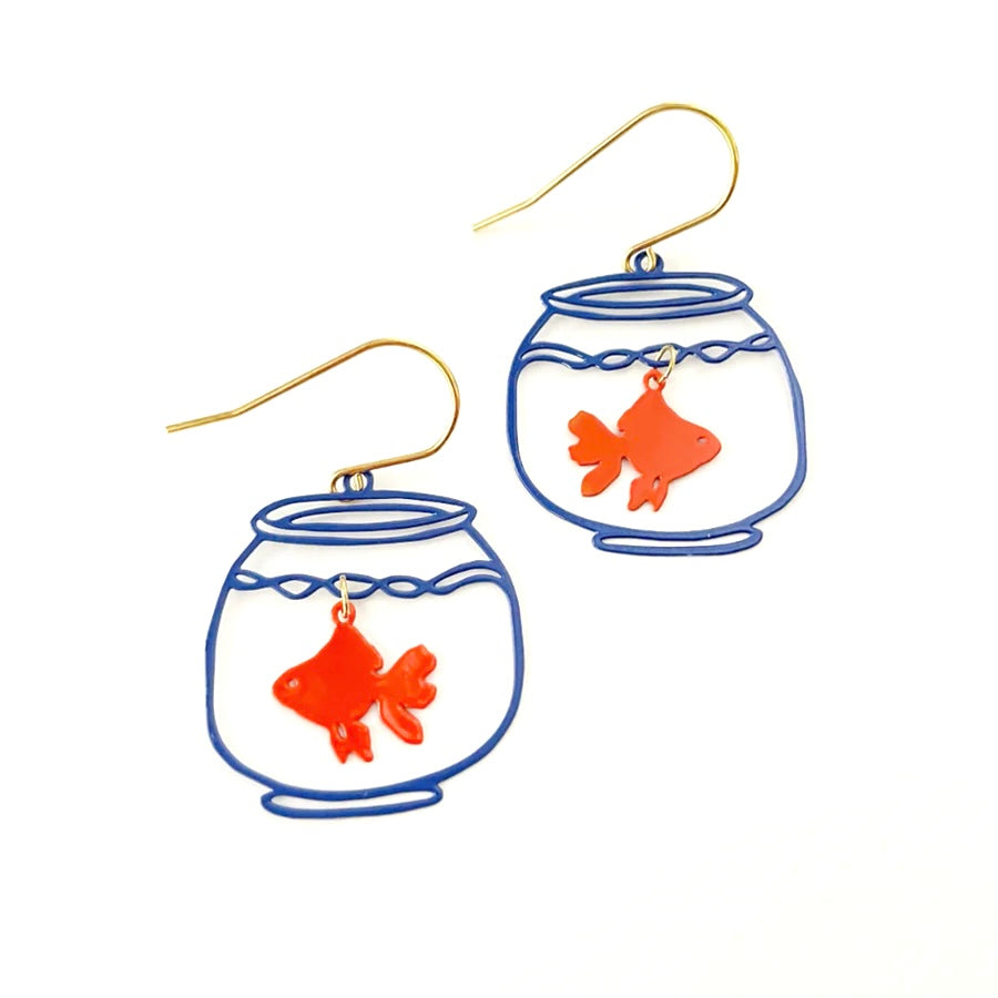 Goldfish 2024 bowl earrings