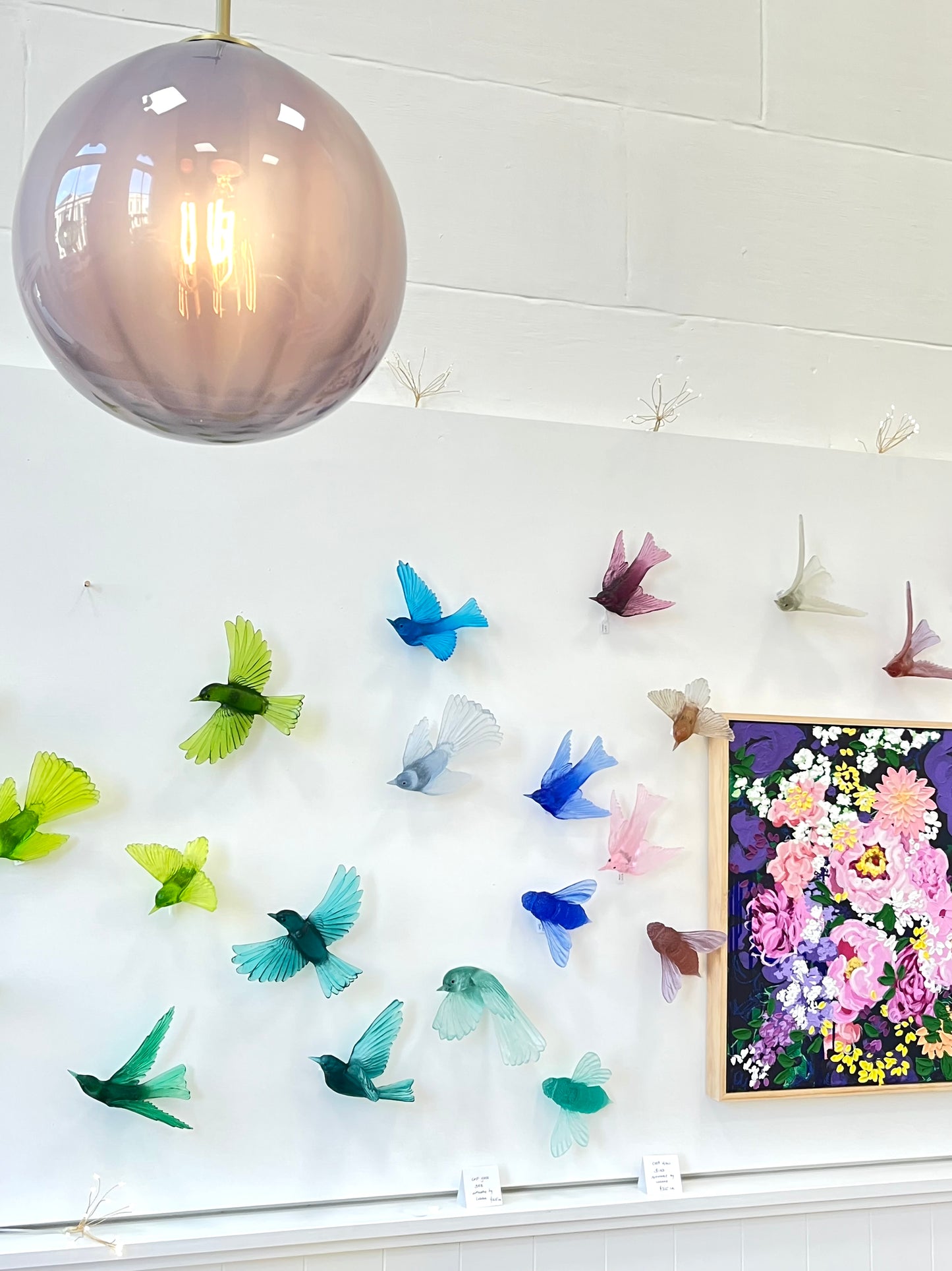 Bee (Wings Out) - Orange - Glass artwork by Luke Jacomb