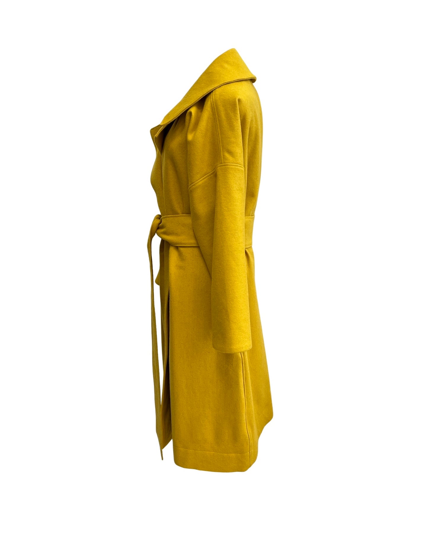 Wool Blend "Niki" Coat - Mustard Yellow
