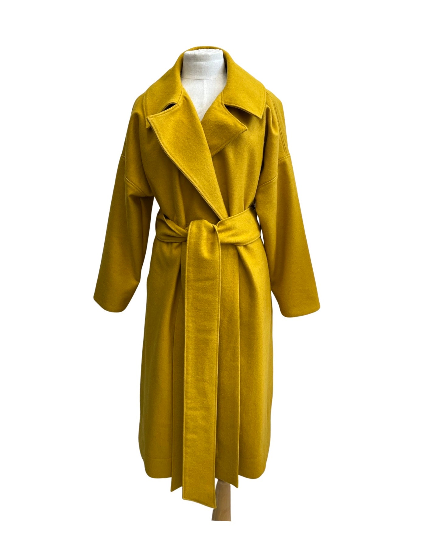 Wool Blend "Niki" Coat - Mustard Yellow