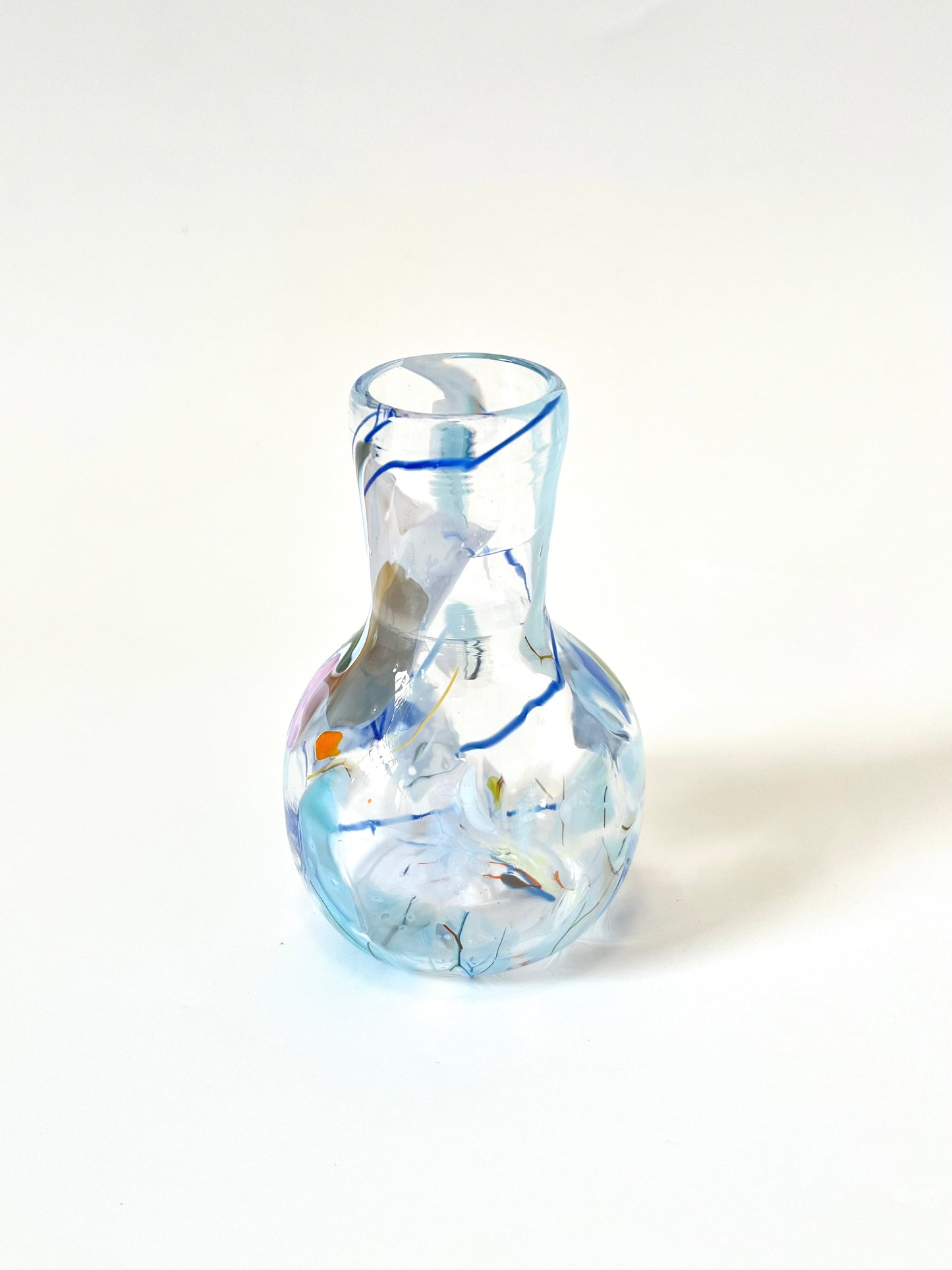 Handblown Glass Diffuser/Vase - Blue Shard