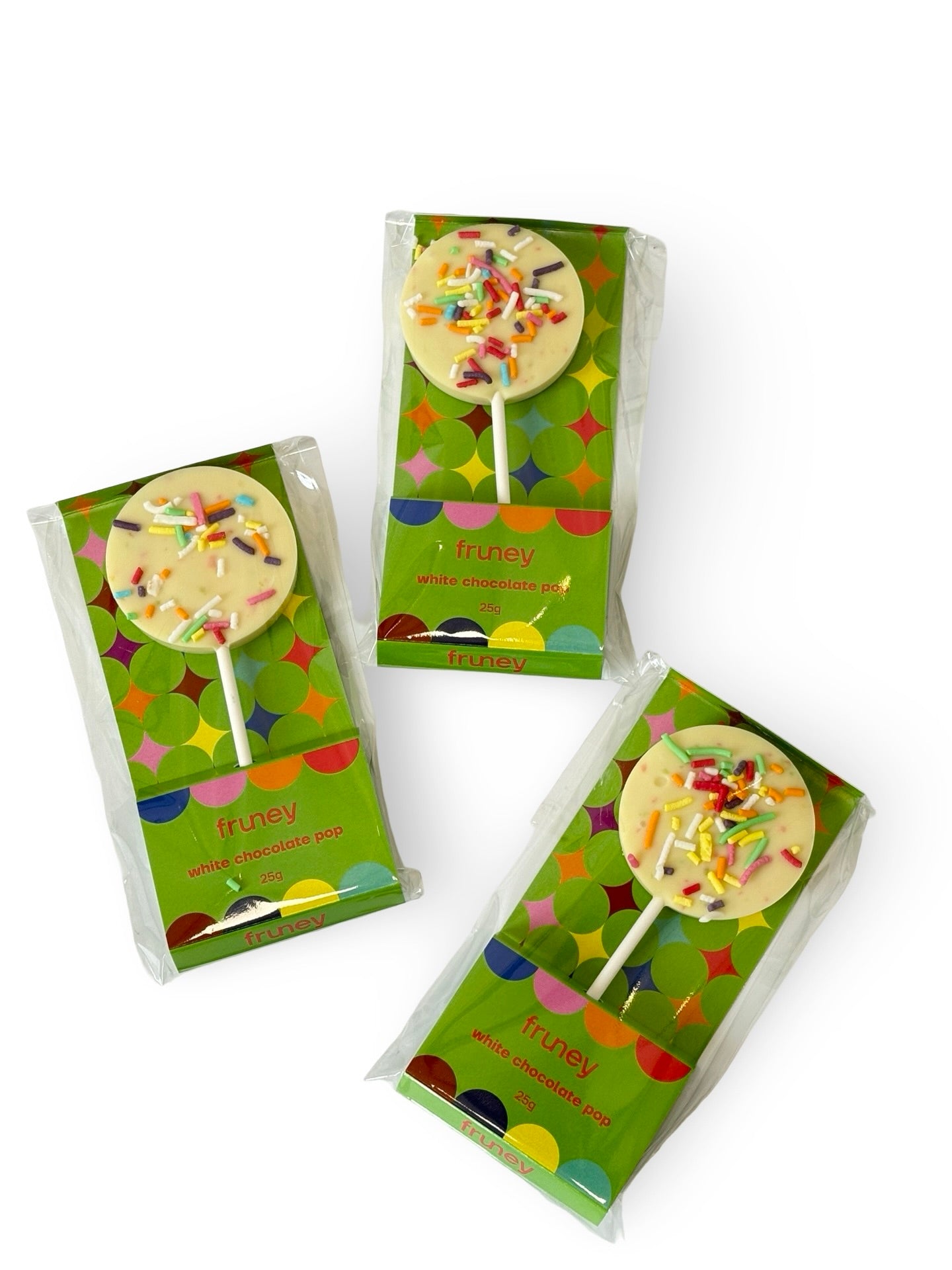 White Chocolate & Popping Candy Pop - 25g