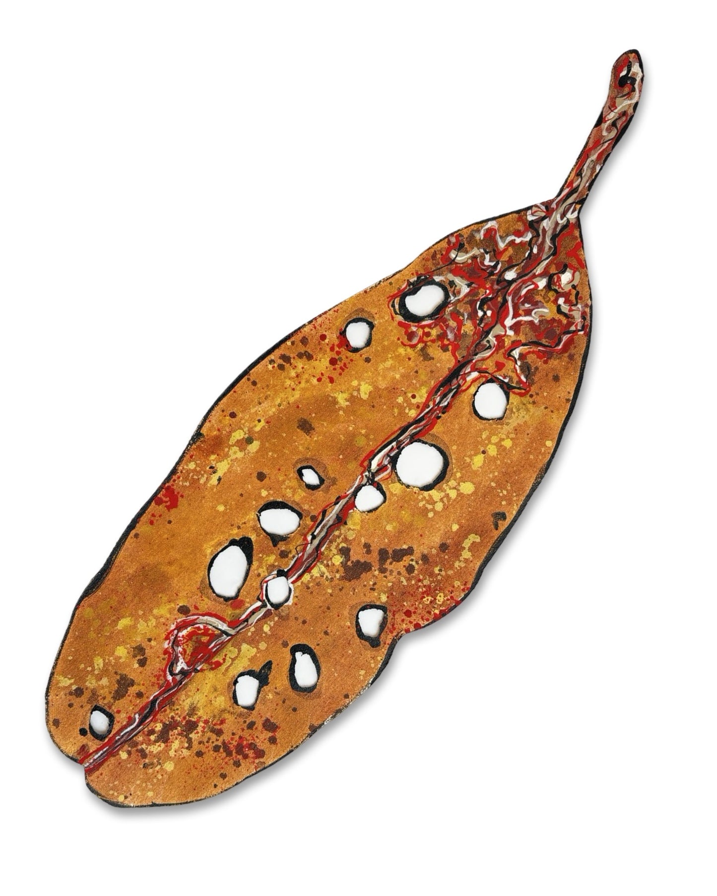 Medium Pohutukawa Leaf (21725)
