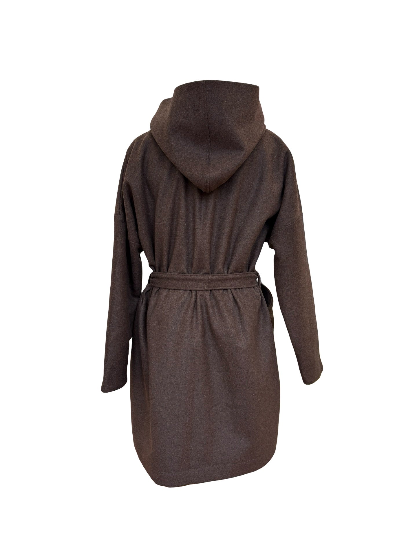 "Tiggy" Wool Blend Coat - Chocolate