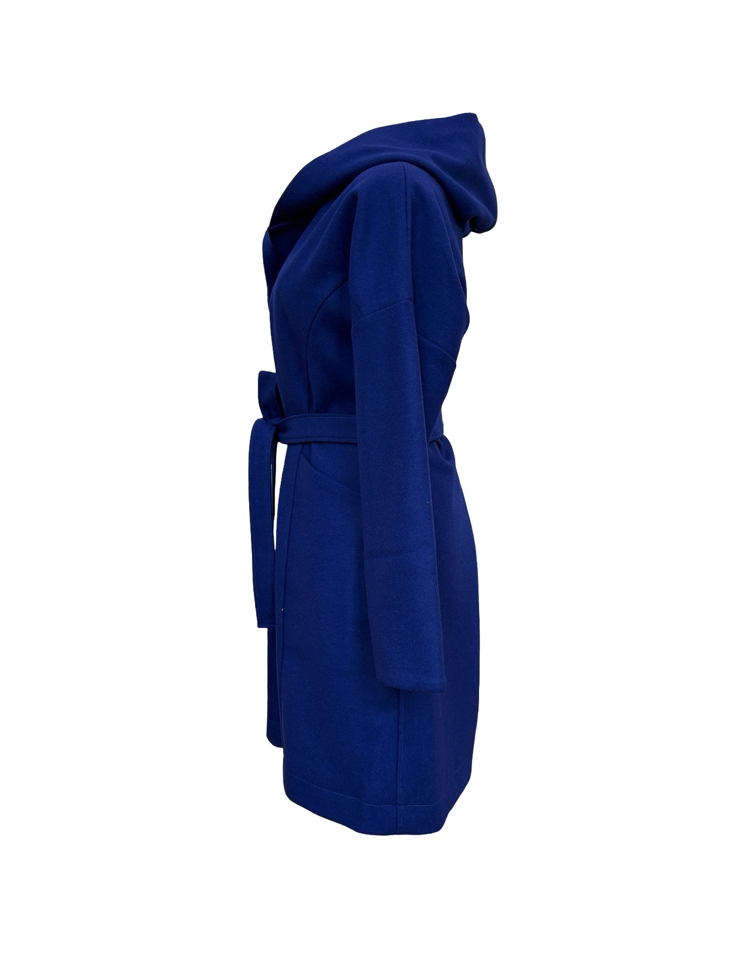 "Tiggy" Wool Blend Coat - Royal Blue